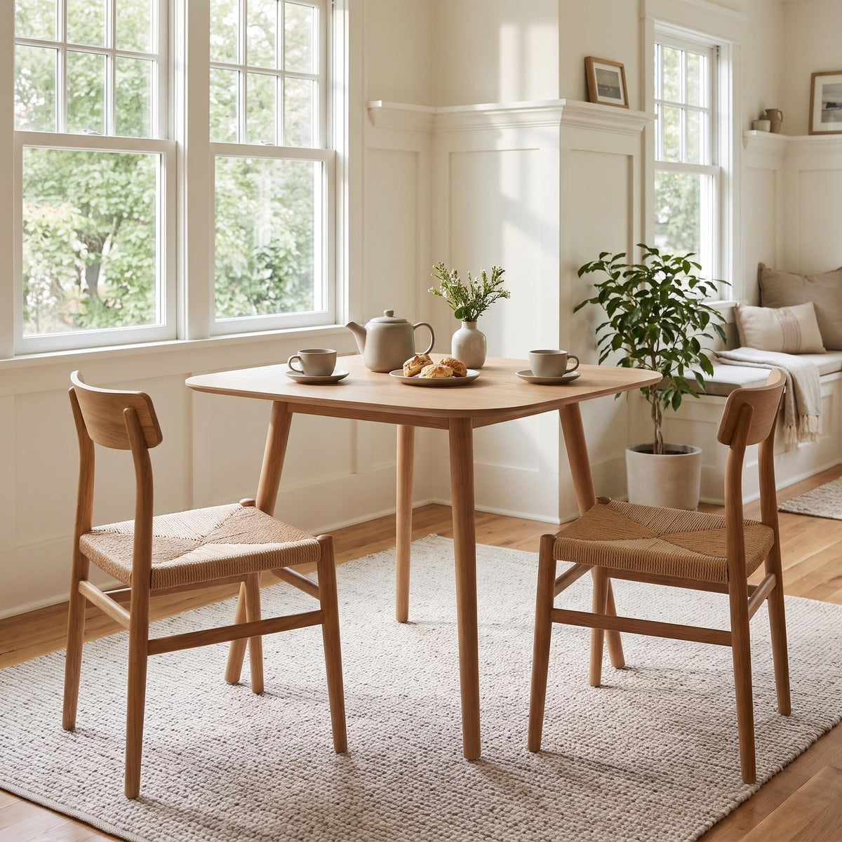 Homy Casa Brenta 35" Square Dining Table for Home Dining Open Box