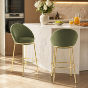 Yarra 30" Upholstered Bar Height Bar Stools Set of 2