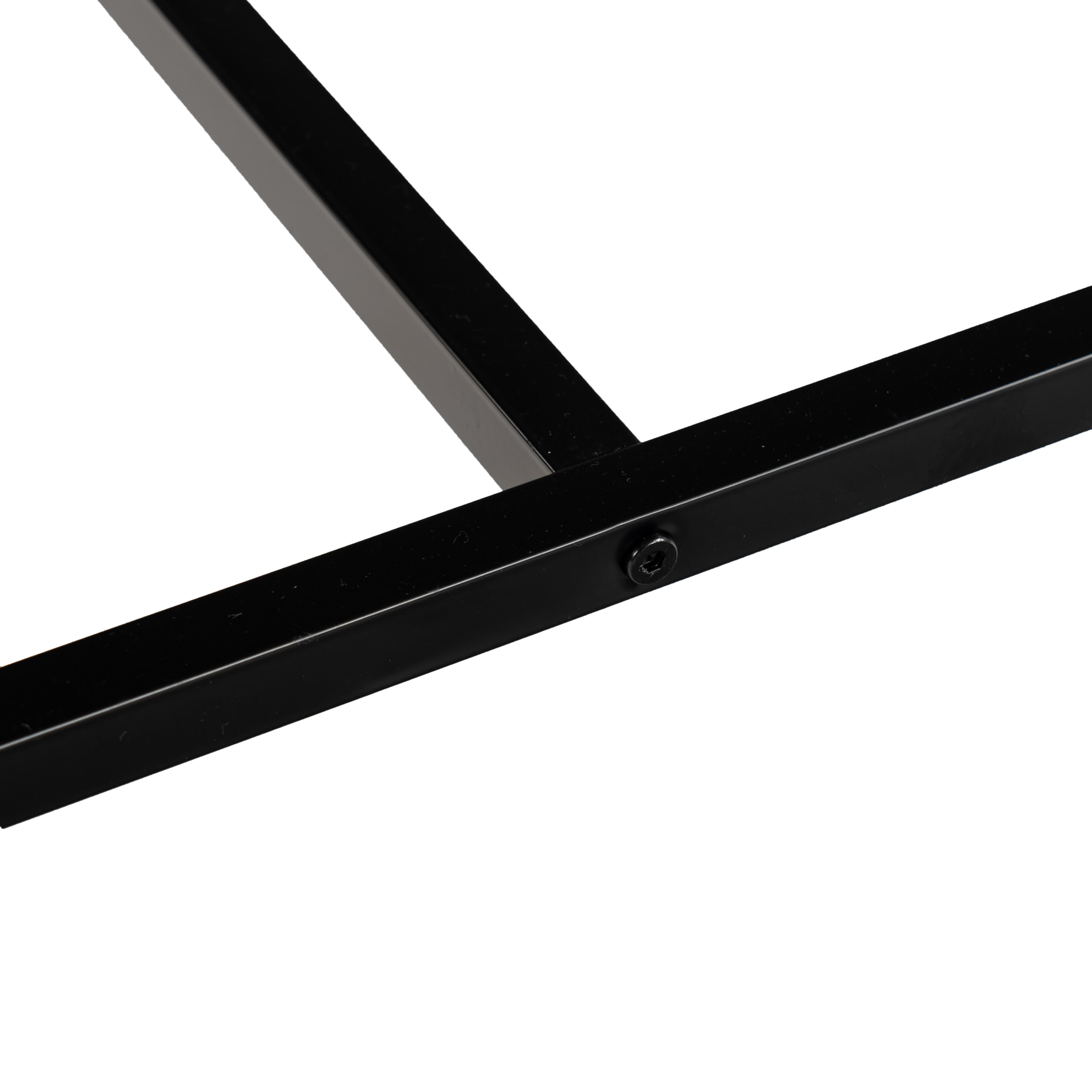 Homy Casa Nimble 71" Vintage Brown Dining Table with Half Round Storage Shelf