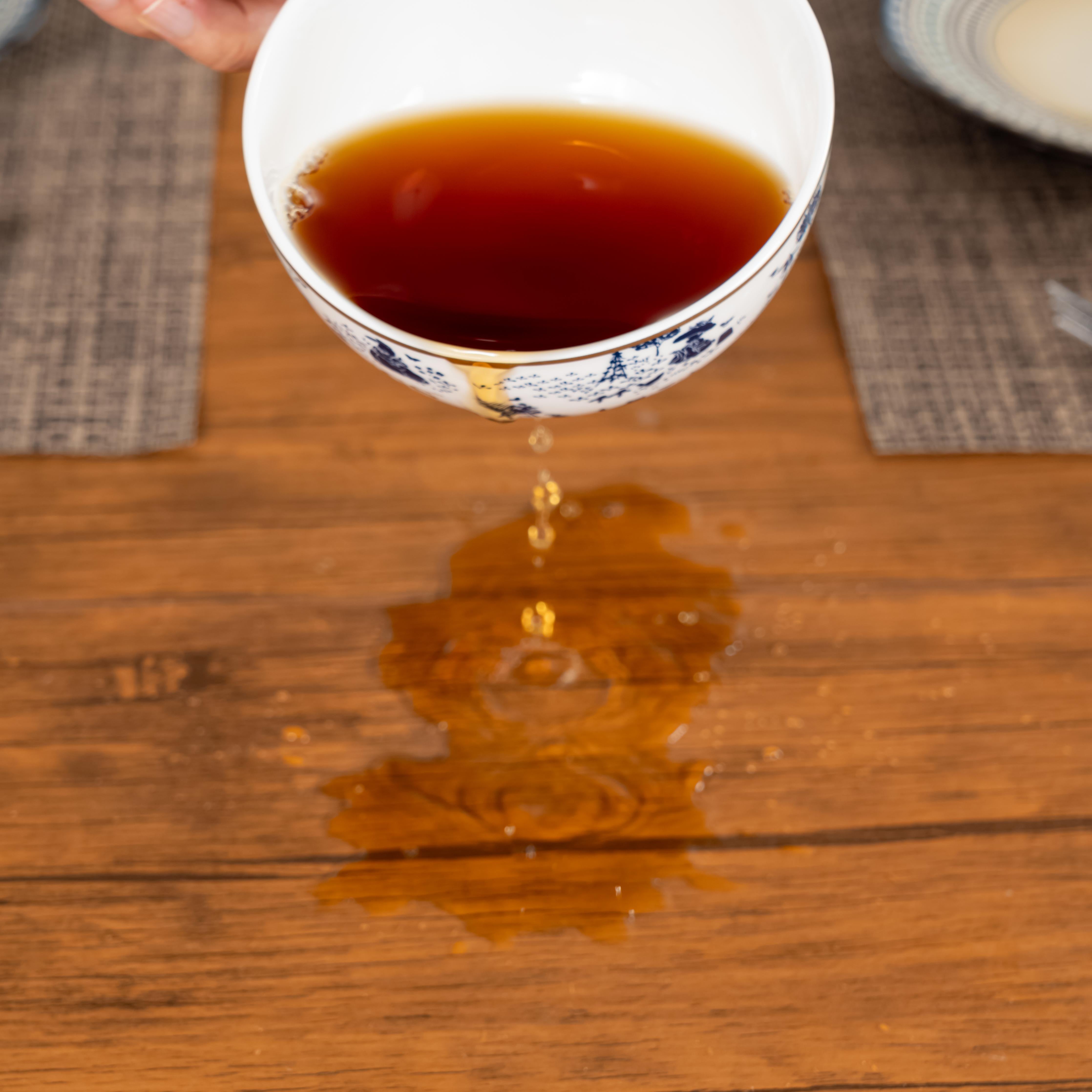 Homy Casa Nimble 5 Piece Dining Table Set 71” Vintage Brown Table with 4 Charlton Terry Grey Upholstered Chairs