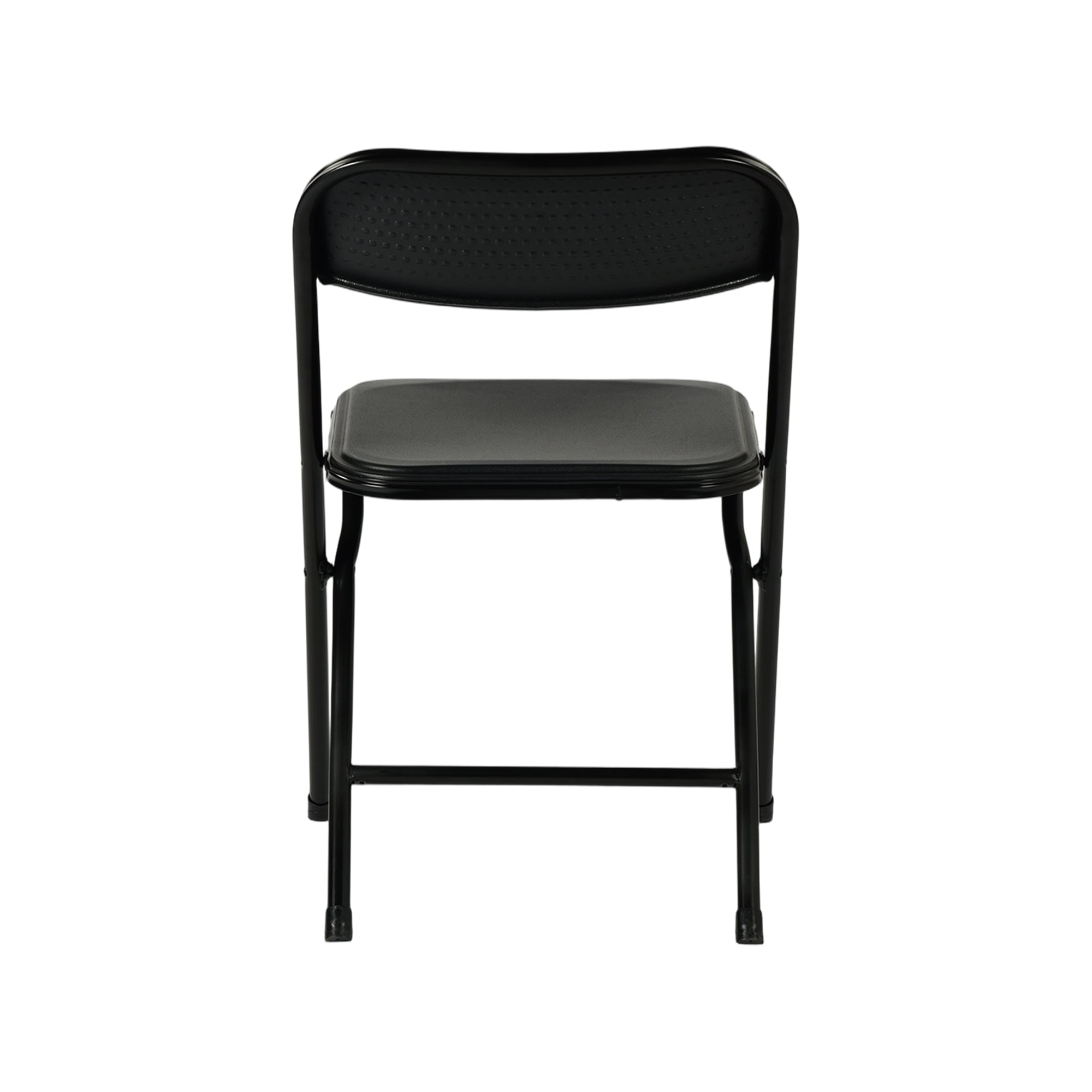 Homy Casa NOLA Folding Chairs 4PC Heavy Duty Portable Event Party Office Dining Extra Seating Black