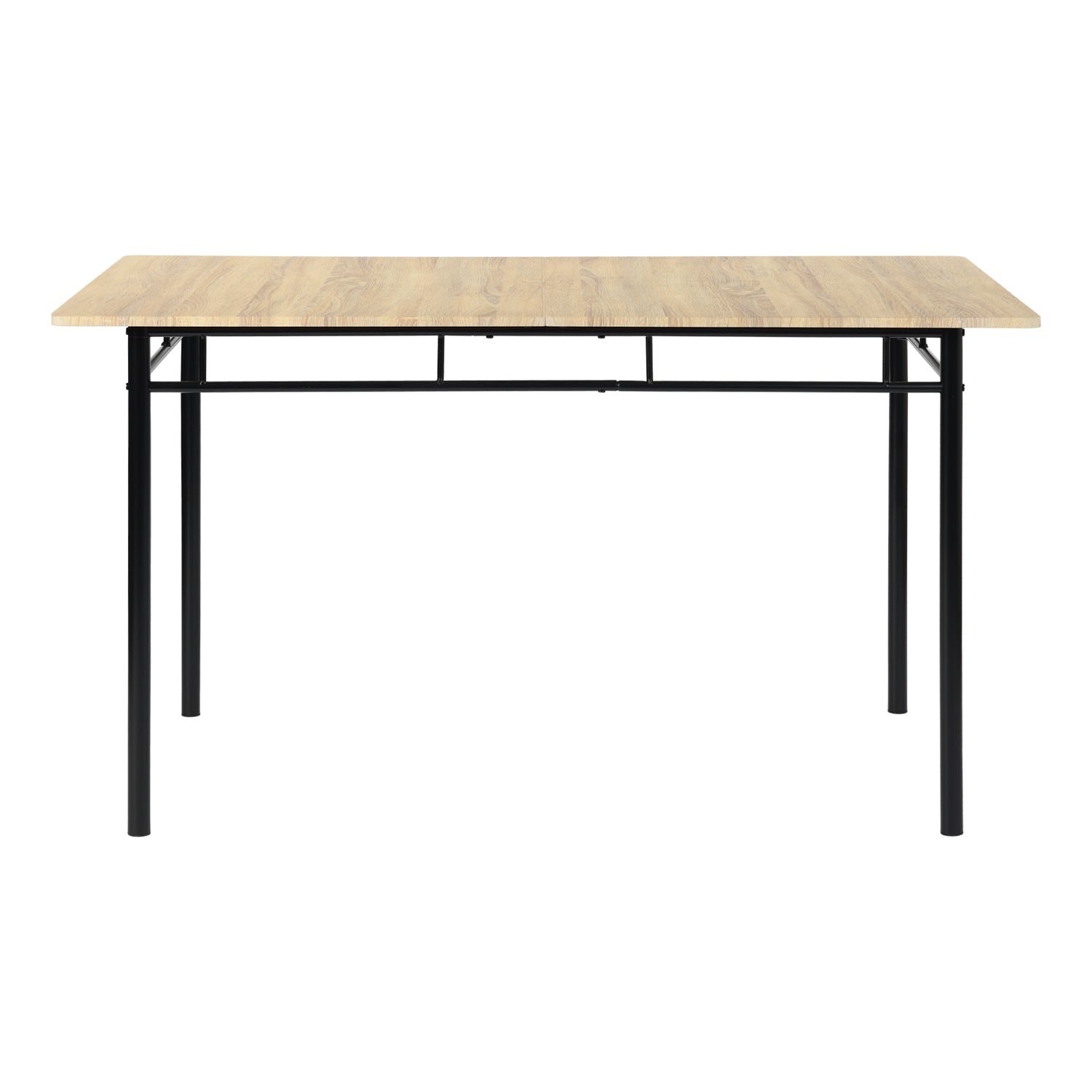 Homy Casa NORSEMAN Beech Dining Set 55.1" Table with 6 Chairs for Kitchen & Dining Room