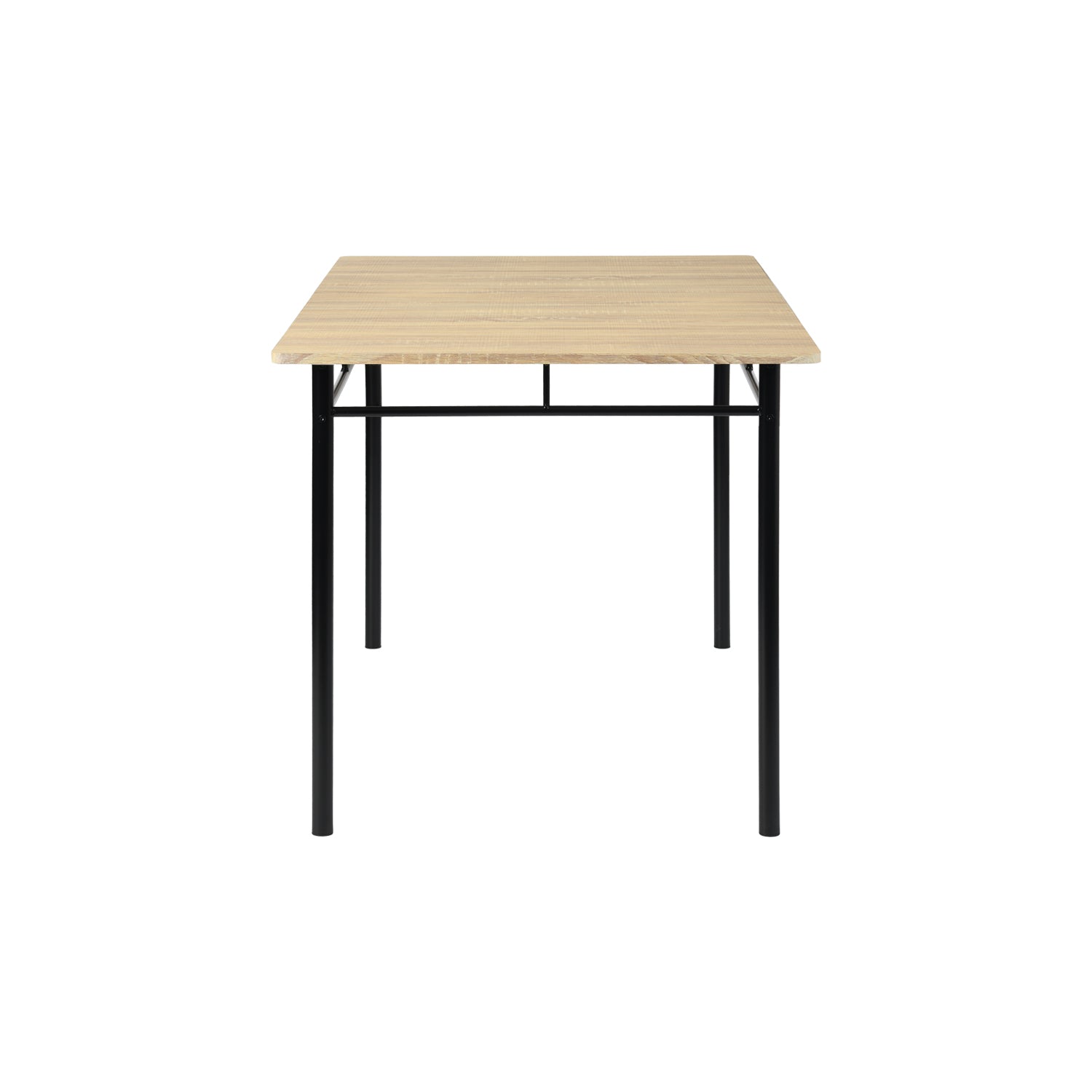 Homy Casa NORSEMAN Beech Dining Set 55.1" Table with 6 Chairs for Kitchen & Dining Room