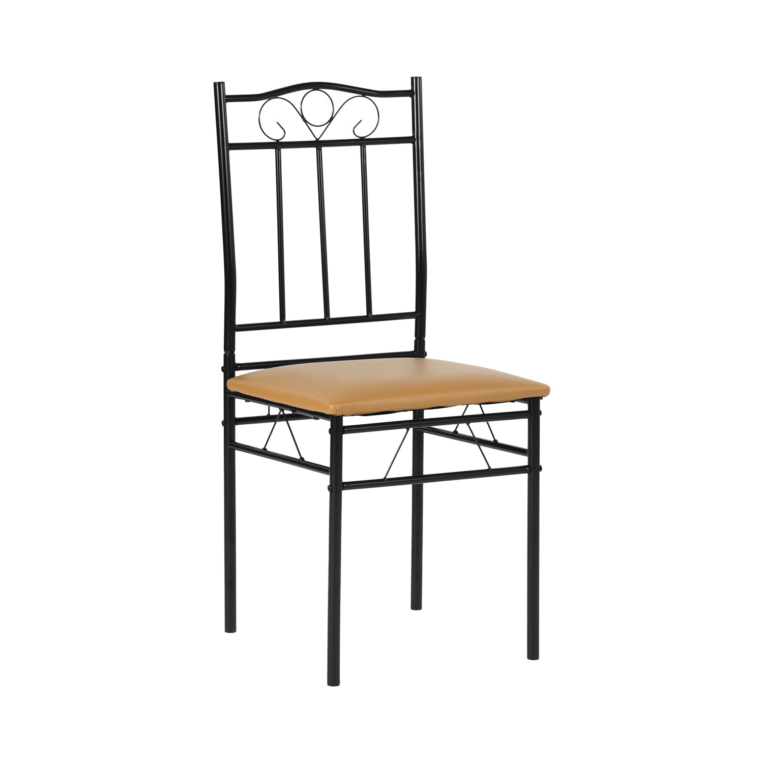 Homy Casa NORSEMAN Beech Dining Set 55.1" Table with 6 Chairs for Kitchen & Dining Room