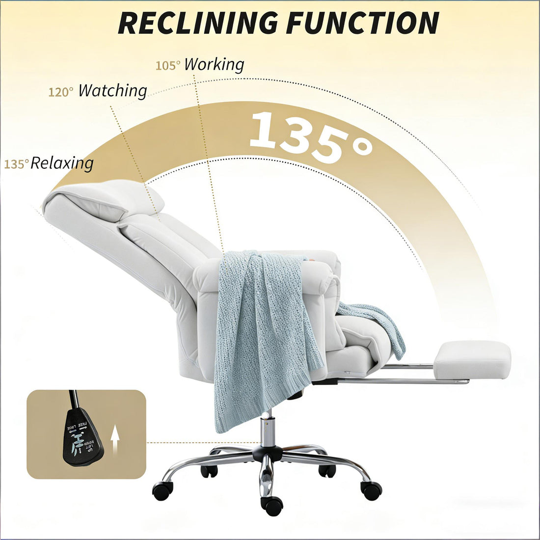 3 Position Recline with Footrest