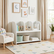 Nookie 31.5" 4-Compartment Open Display Bookcase with Arched Top