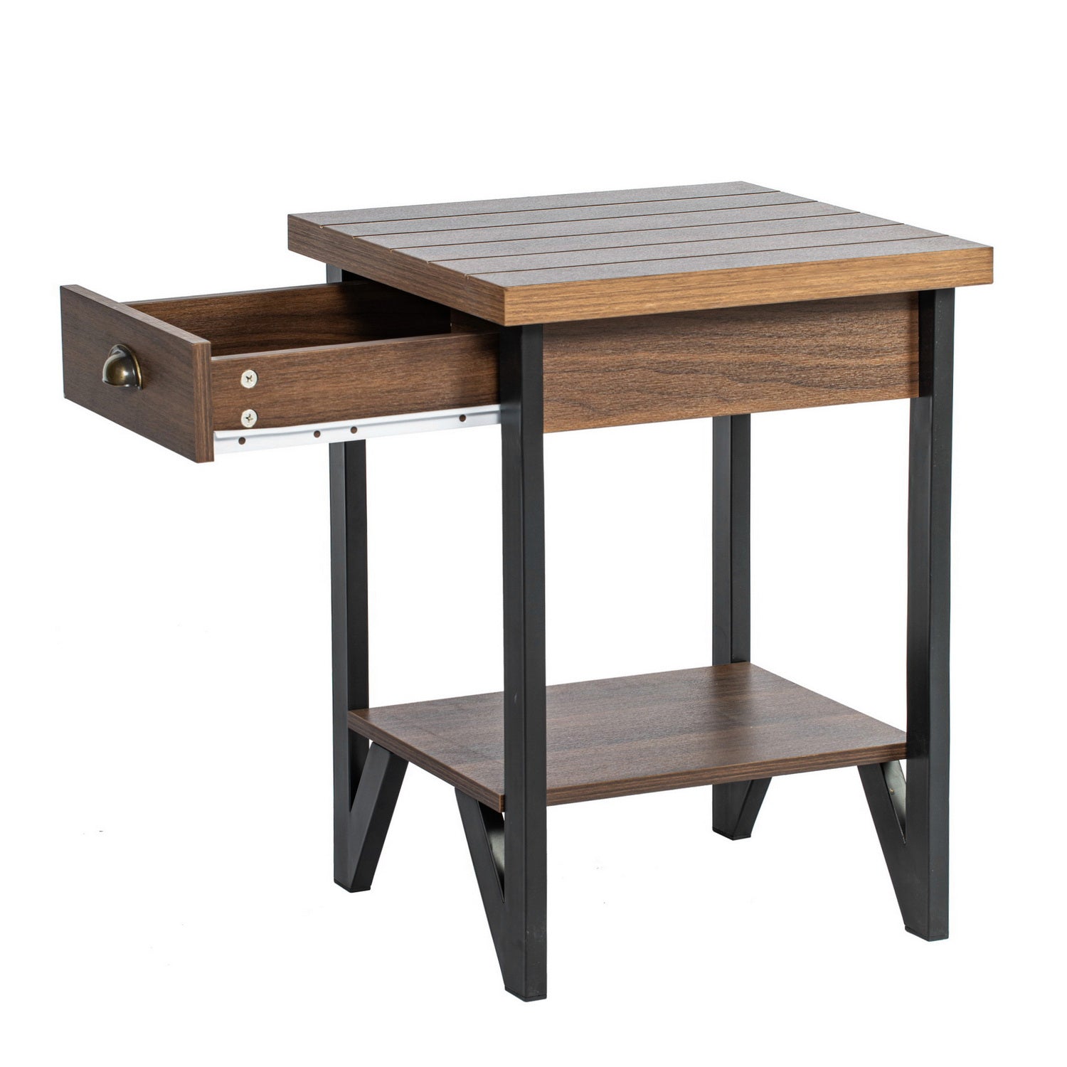 Homy Casa OFORI Night Stand Modern Bedside Table for Bedroom Storage Open Box