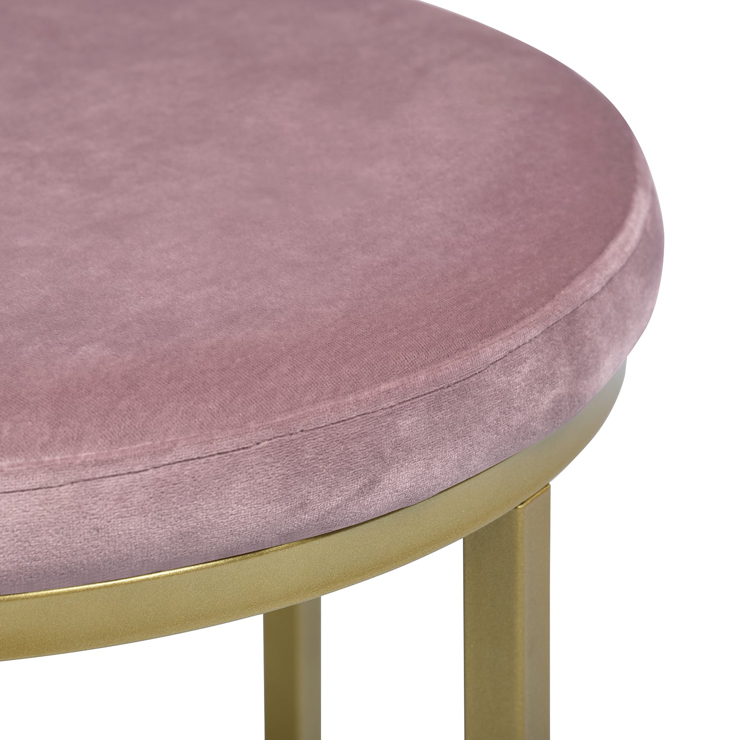 Homy Casa OMARI BLUSH Ottoman Versatile Seating and Footrest Open Box