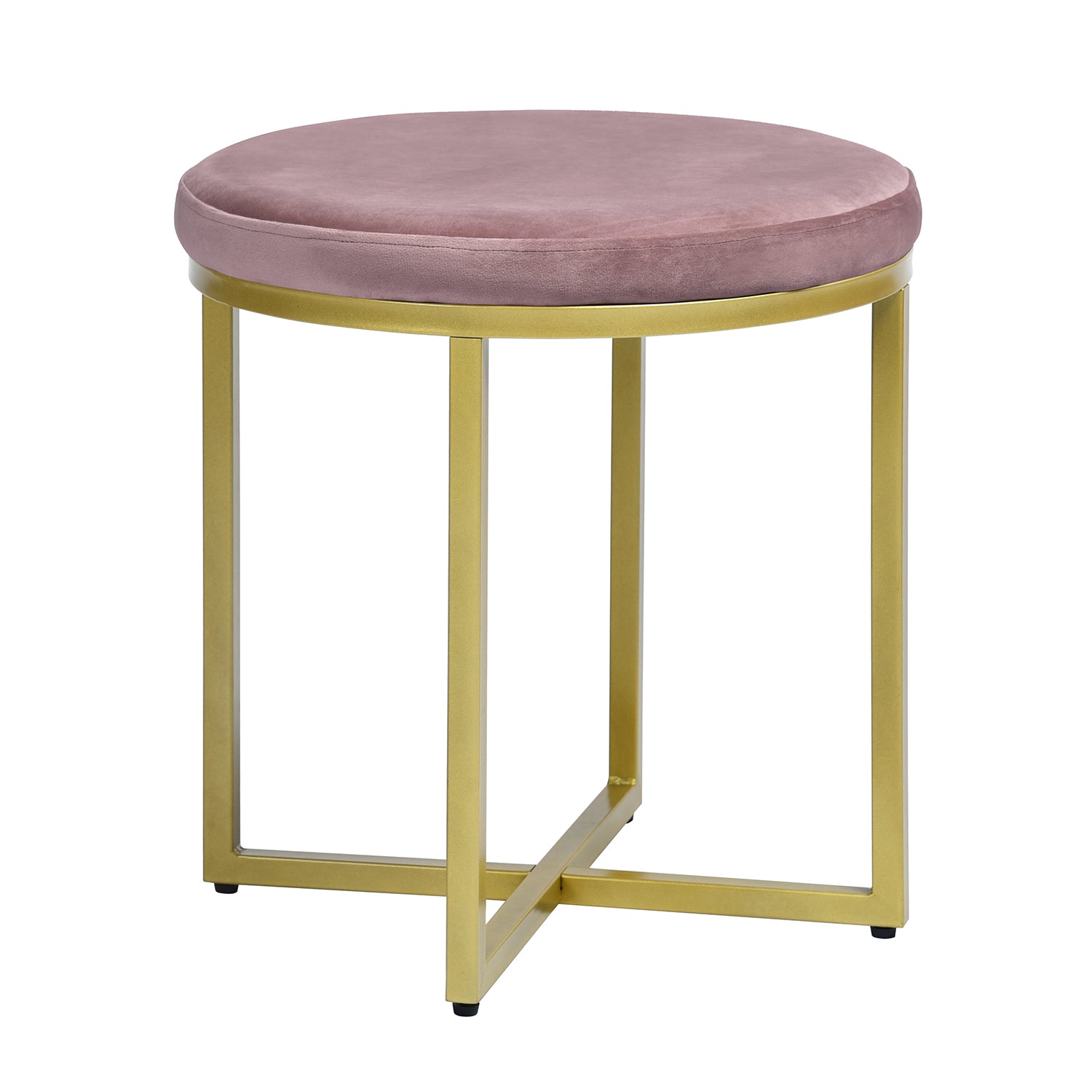 Homy Casa OMARI BLUSH Ottoman Versatile Seating and Footrest Open Box