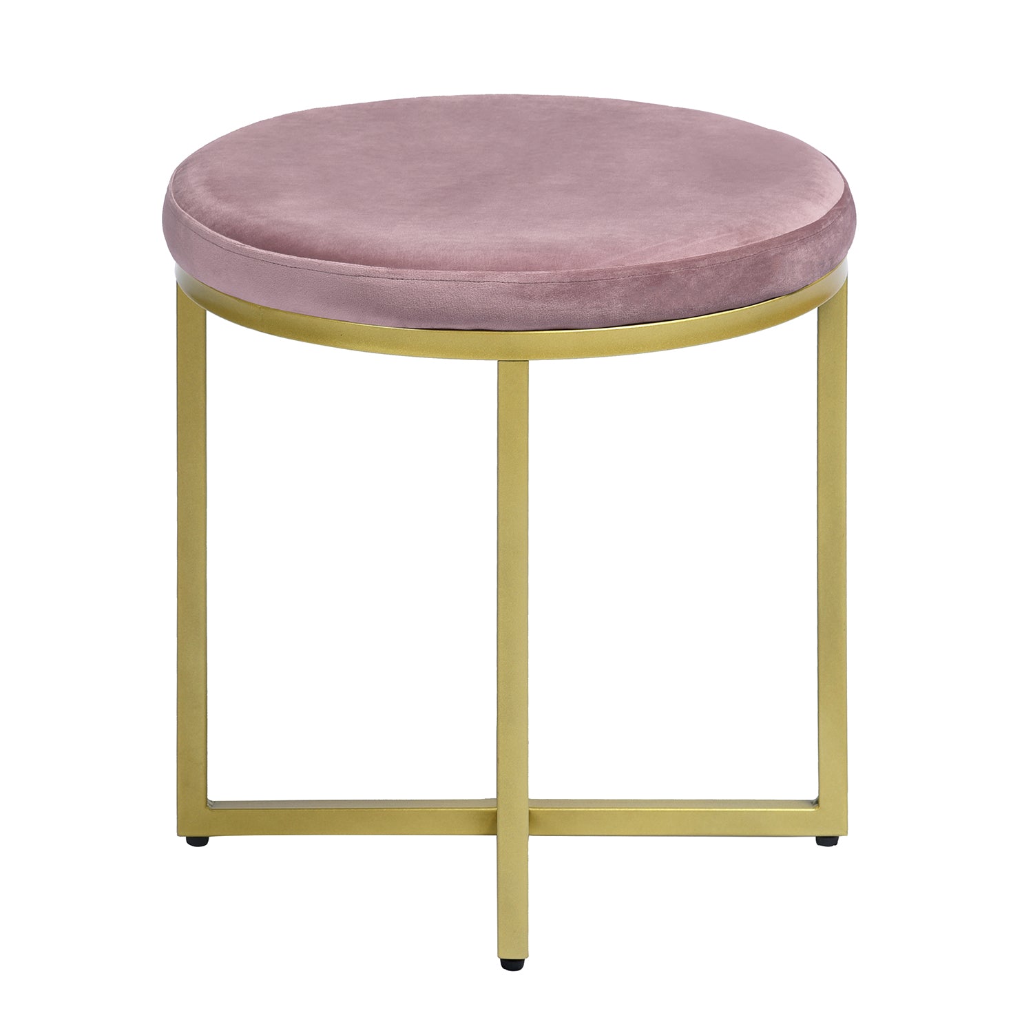 Homy Casa OMARI BLUSH Ottoman Versatile Seating and Footrest Open Box
