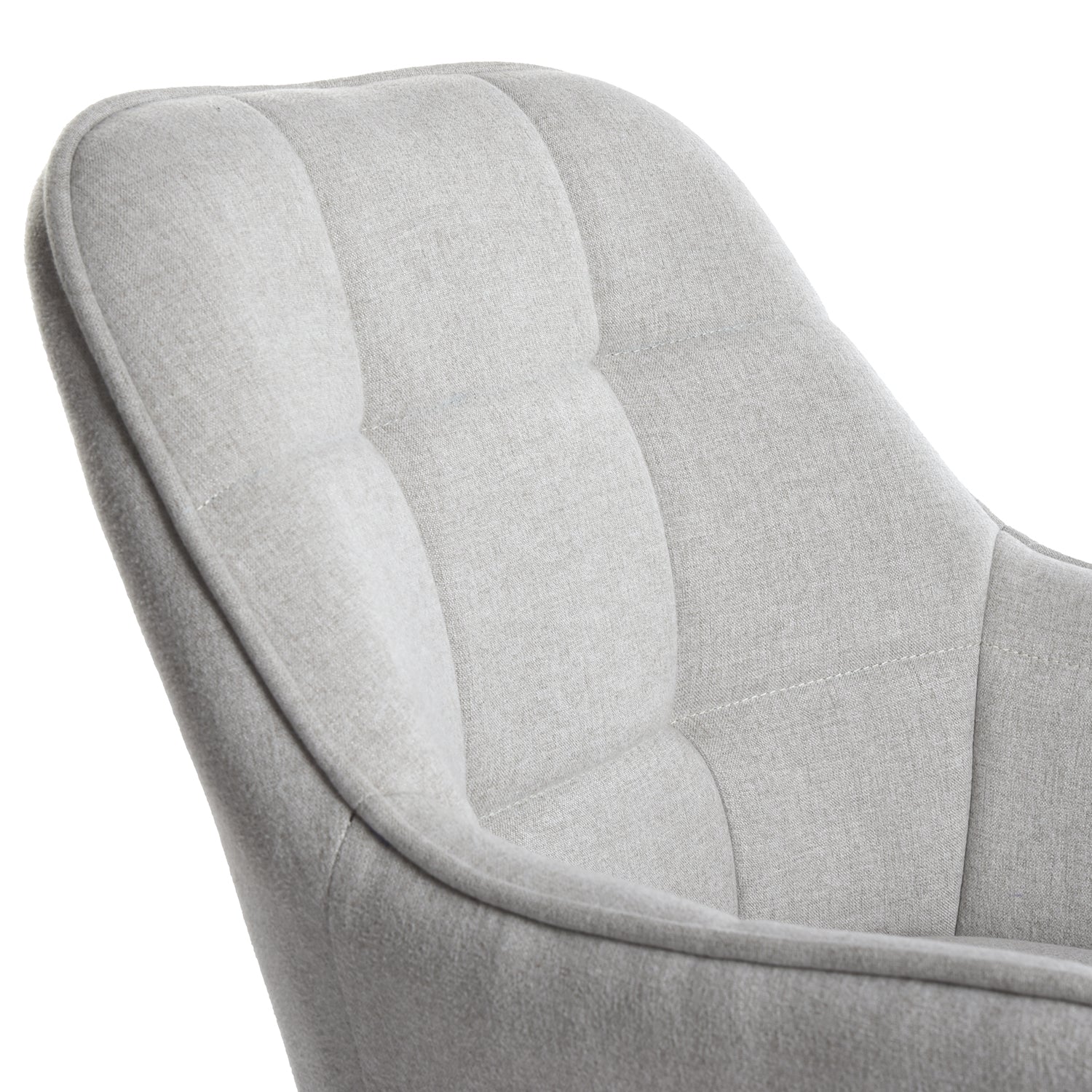 Homy Casa ONSEVIG Beige Square Leg Swivel Chair "21.26" for Living Room, Bedroom, Office, or Small Spaces