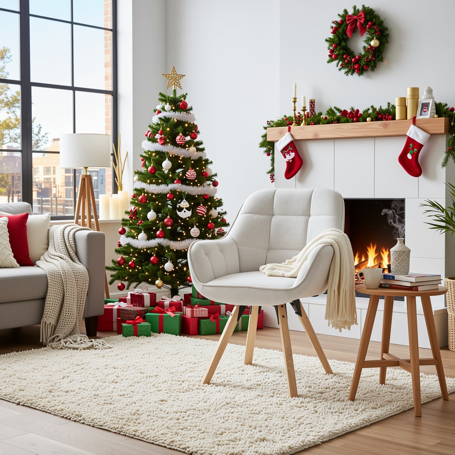 Onsevig Beige Upholstery Swivel Accent Chair