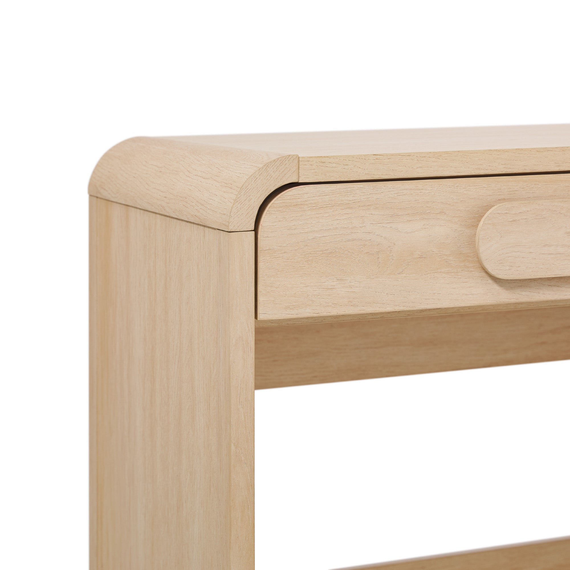 Odense Curved Wooden Desk with Drawers