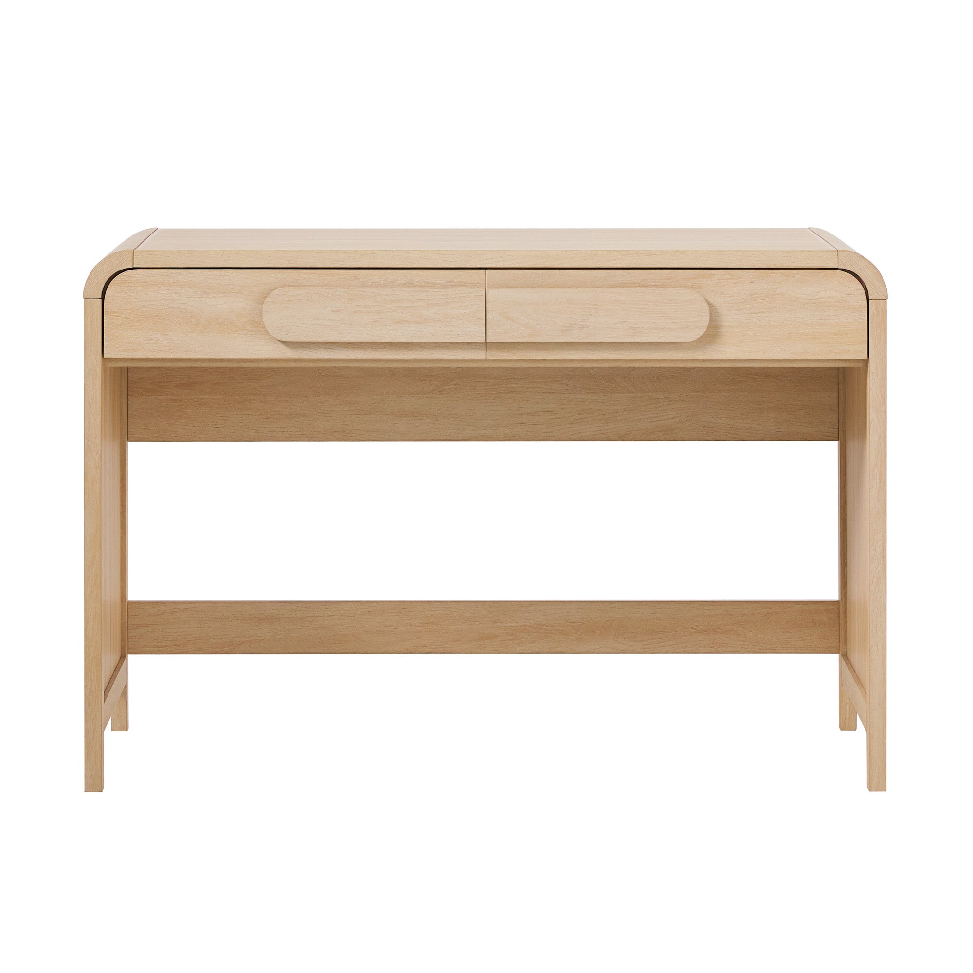 Odense Curved Wooden Desk with Drawers