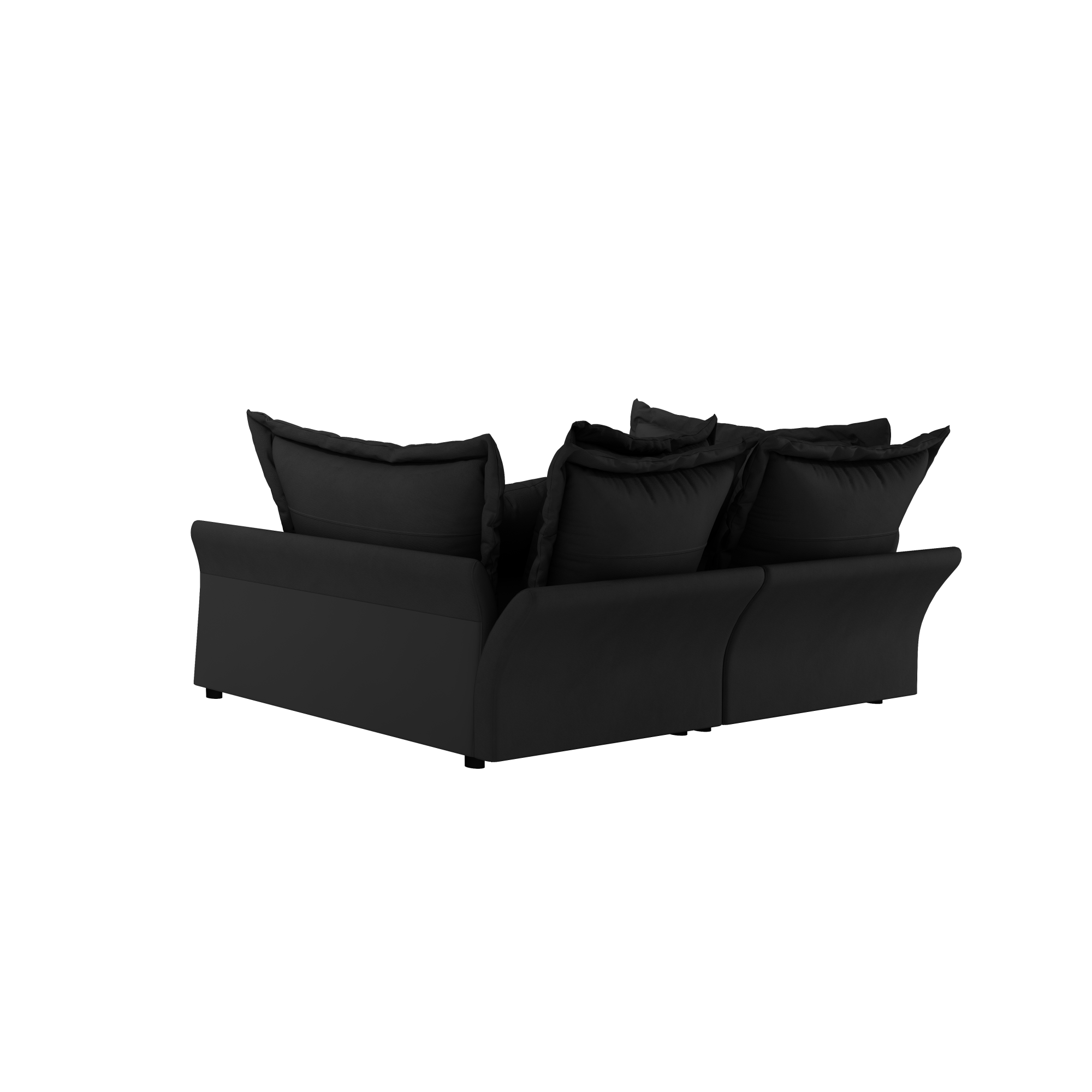 Elina 90.55" Modern Deep Seat Cloud Sofa Couch with Oversized Pillows