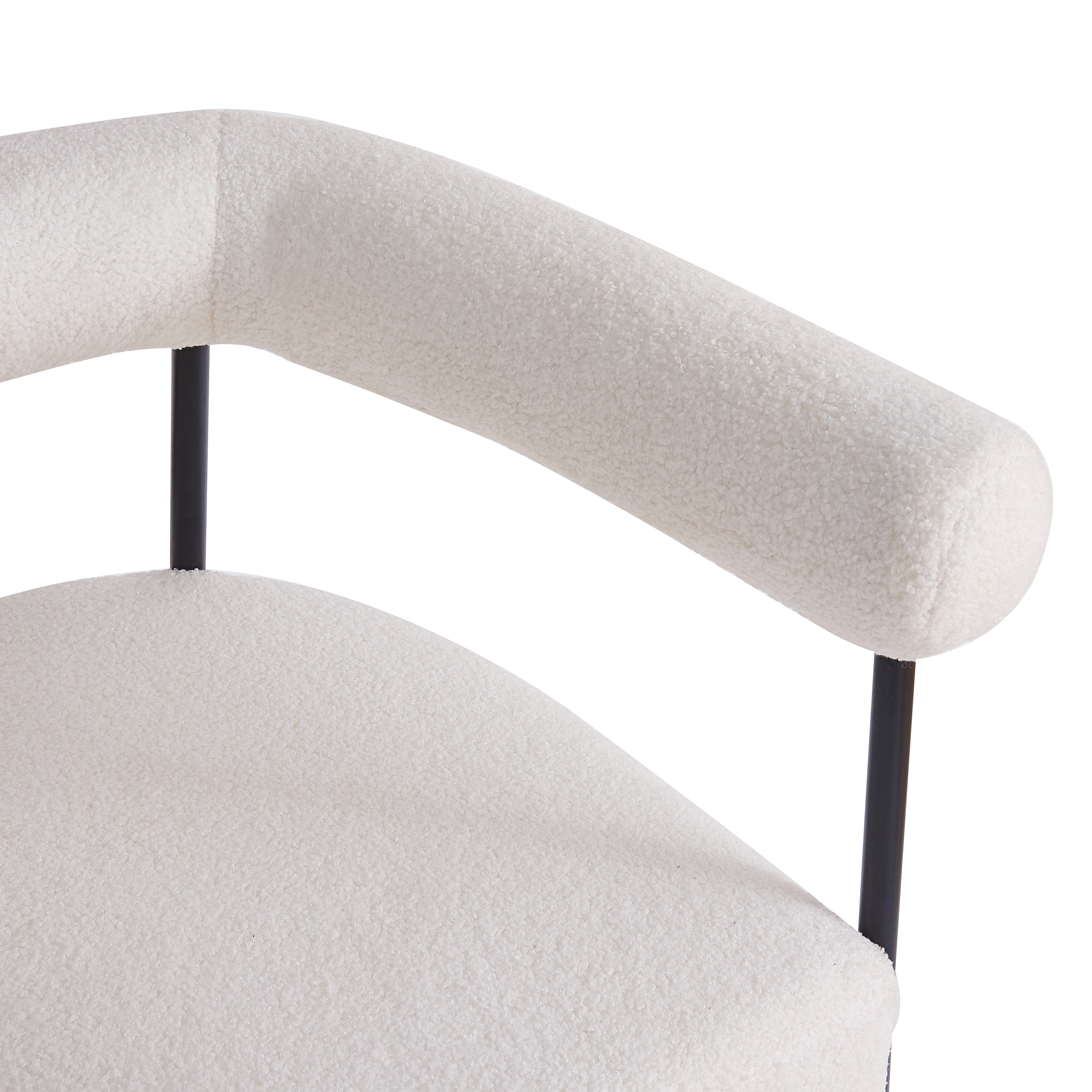 Kenai Boucle Fabric Upholstered Accent Chair
