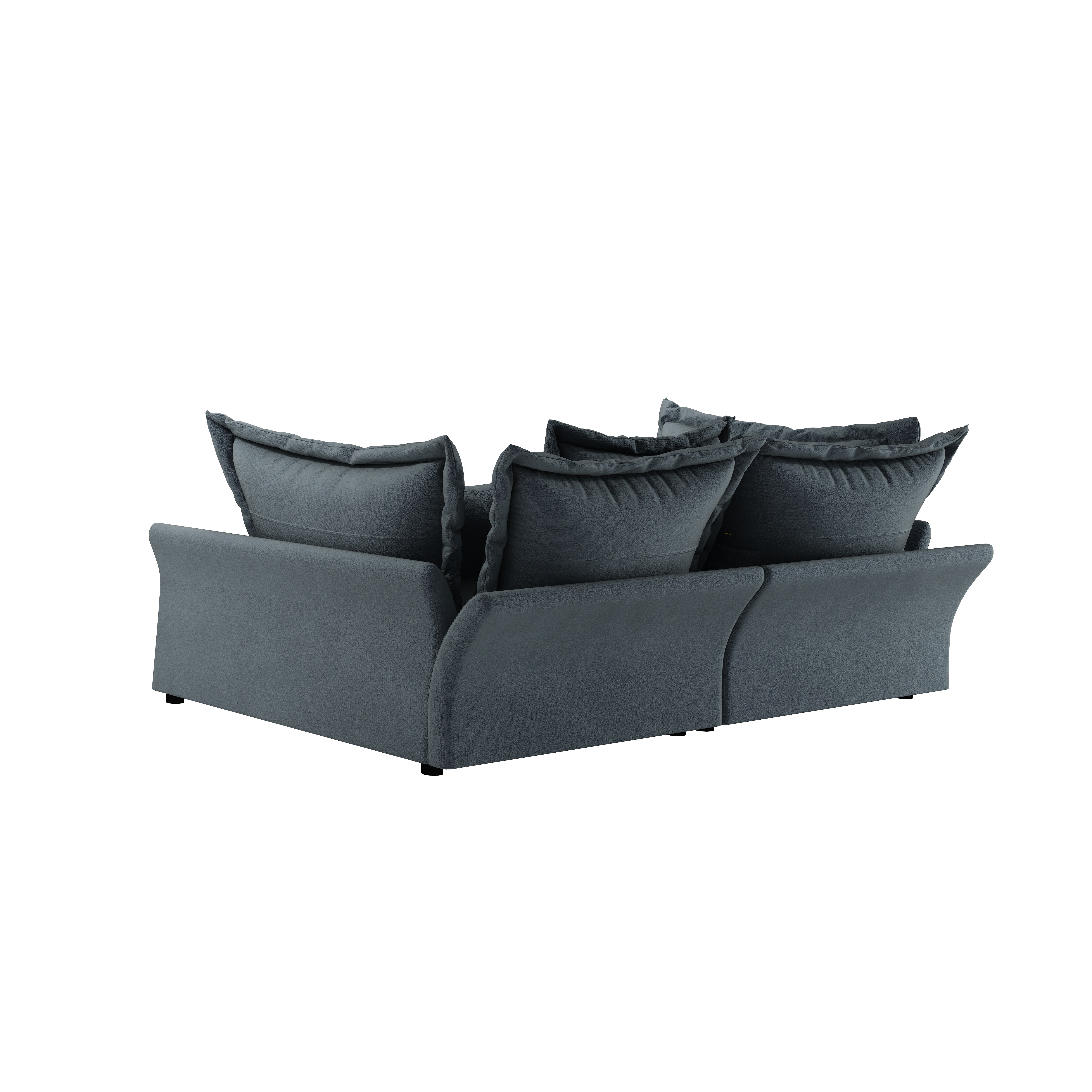 Elina 90.55" Modern Deep Seat Cloud Sofa Couch with Oversized Pillows