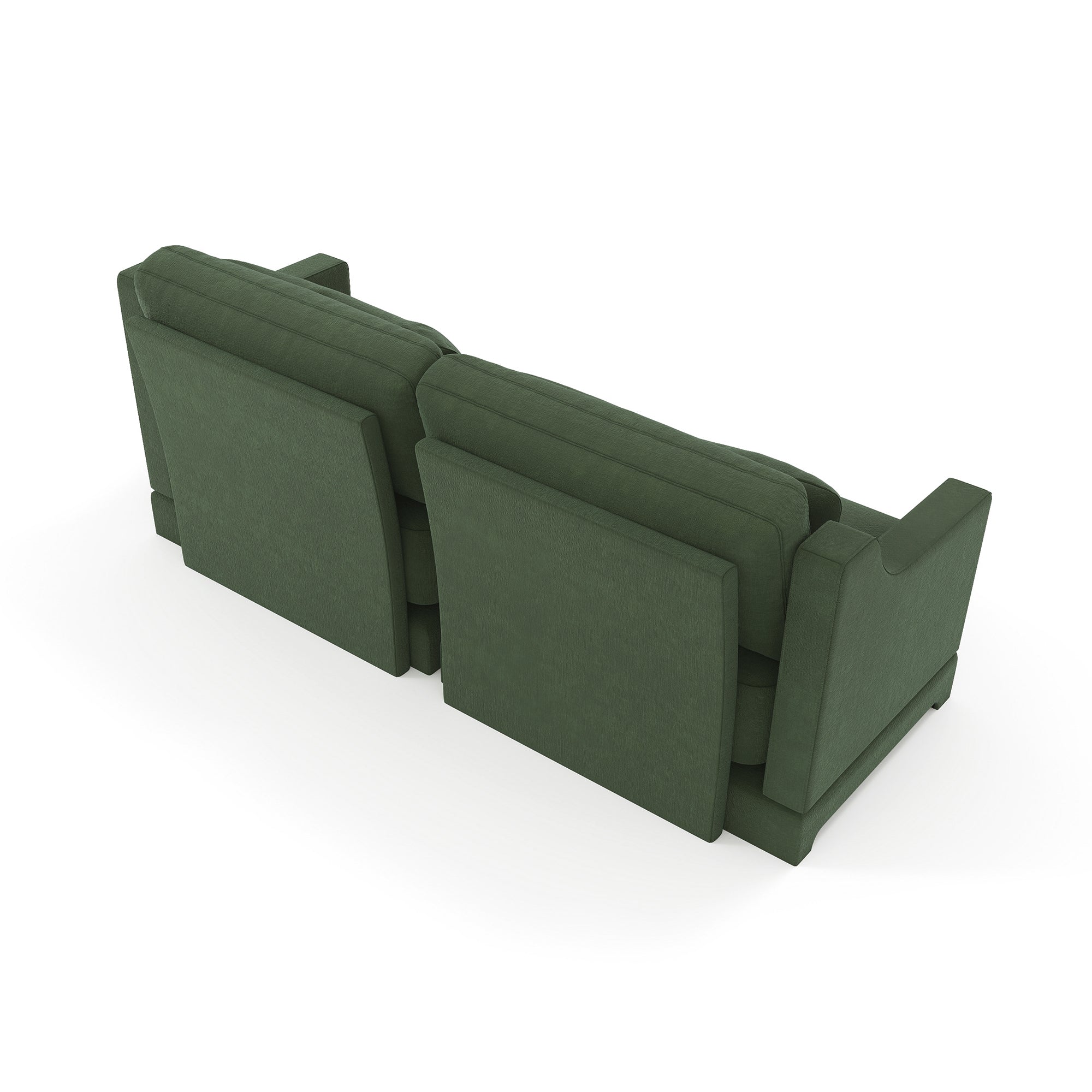 Midtown 73" Chenille Modular Loveseat Sofa Couch with Pillows