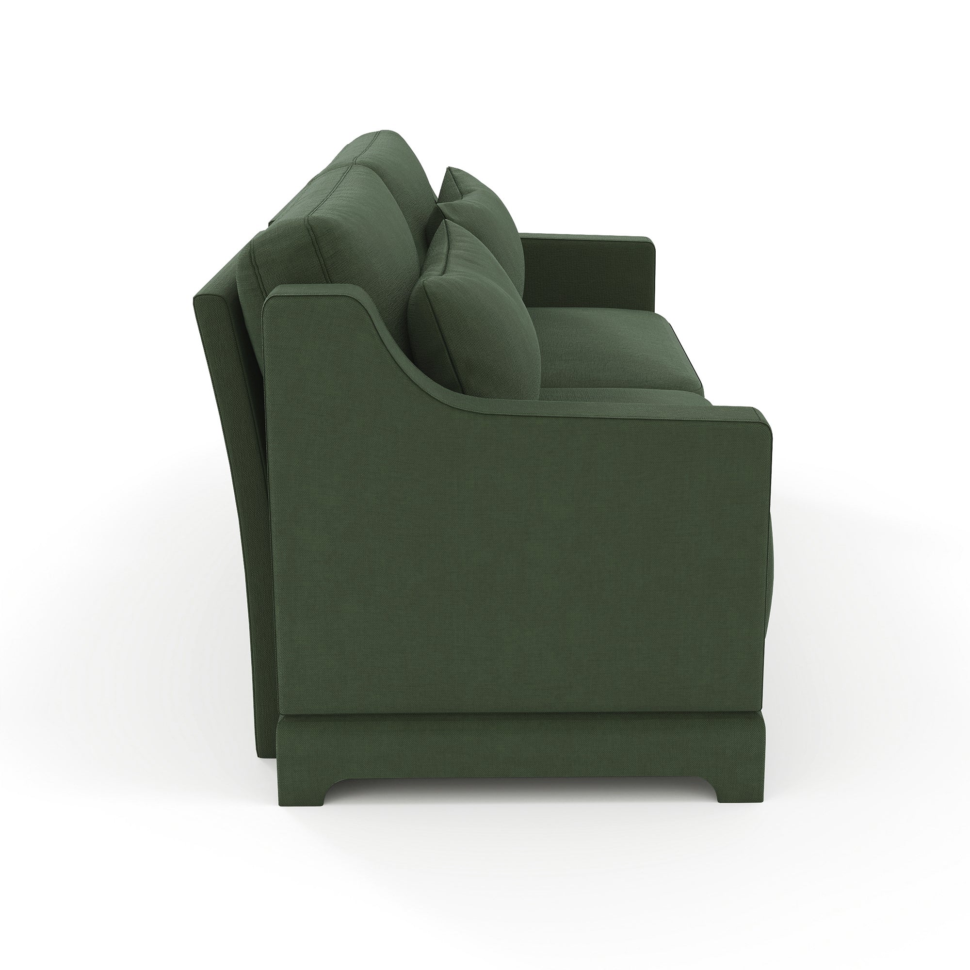 Midtown 73" Chenille Modular Loveseat Sofa Couch with Pillows