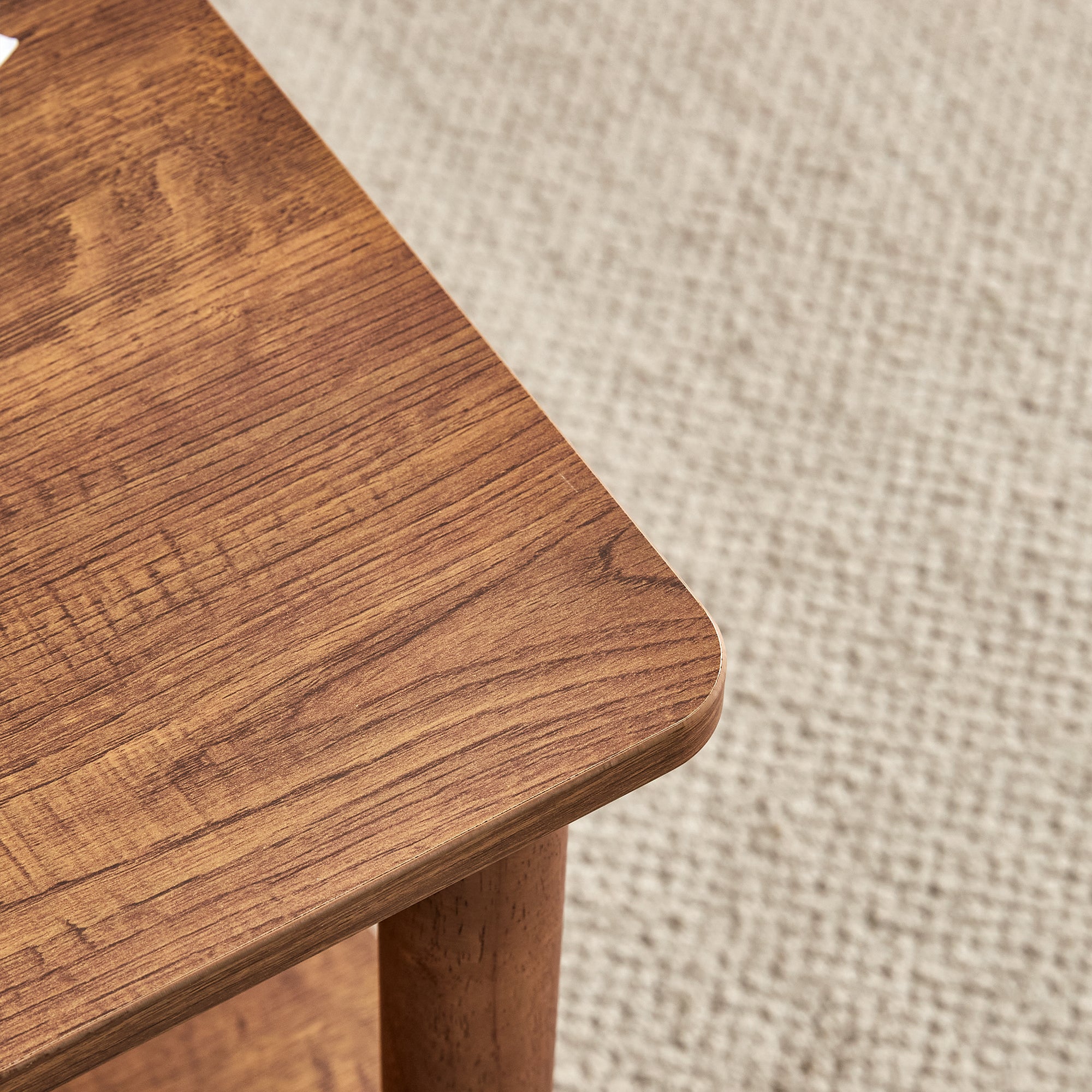 Cairn Modern Rectangular Coffee Table with Storage Shelf