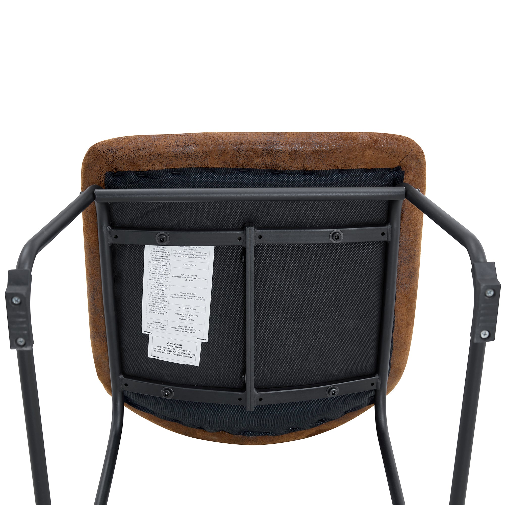 Mesa Retro Suede Upholstered Dining Chair Set of 4