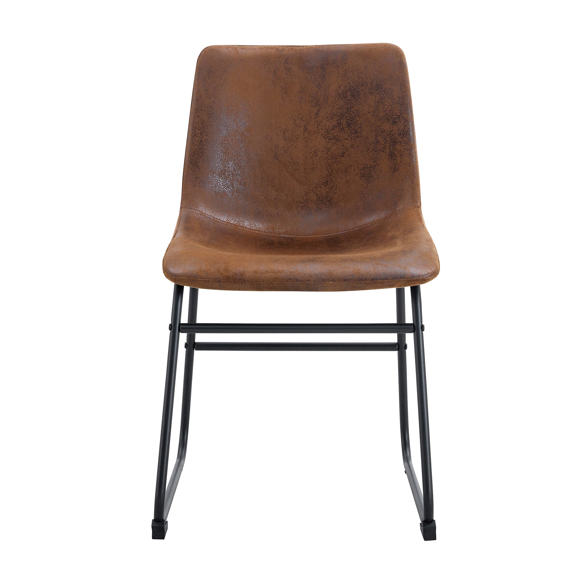 Mesa Retro Suede Upholstered Dining Chair Set of 4