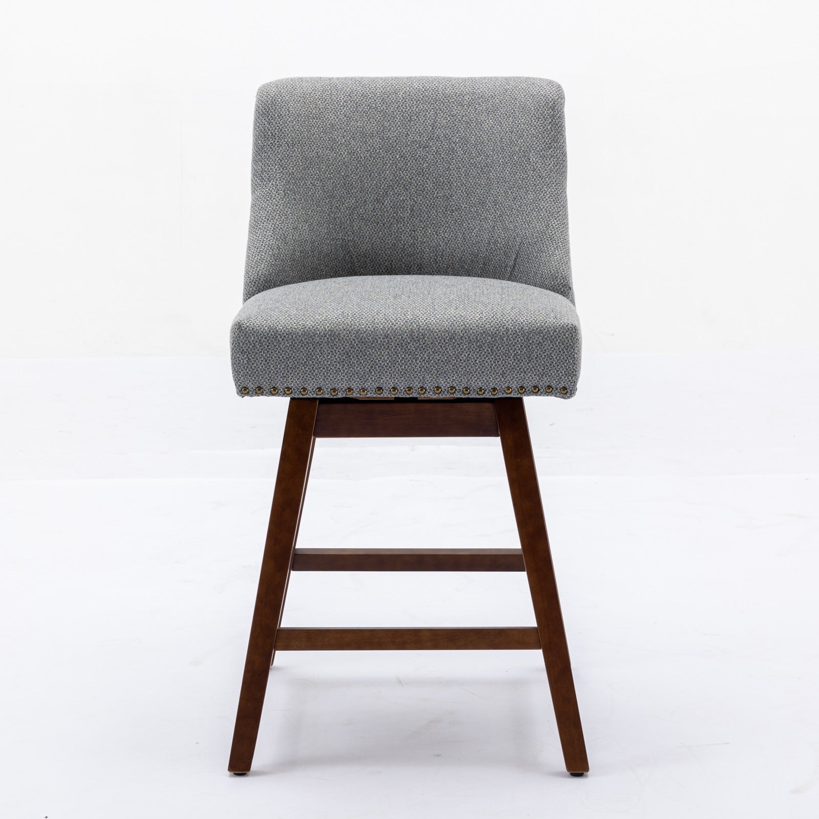 Homy Casa Chablis 26" Swivel Counter Height Upholstered Bar Stools Set of 2