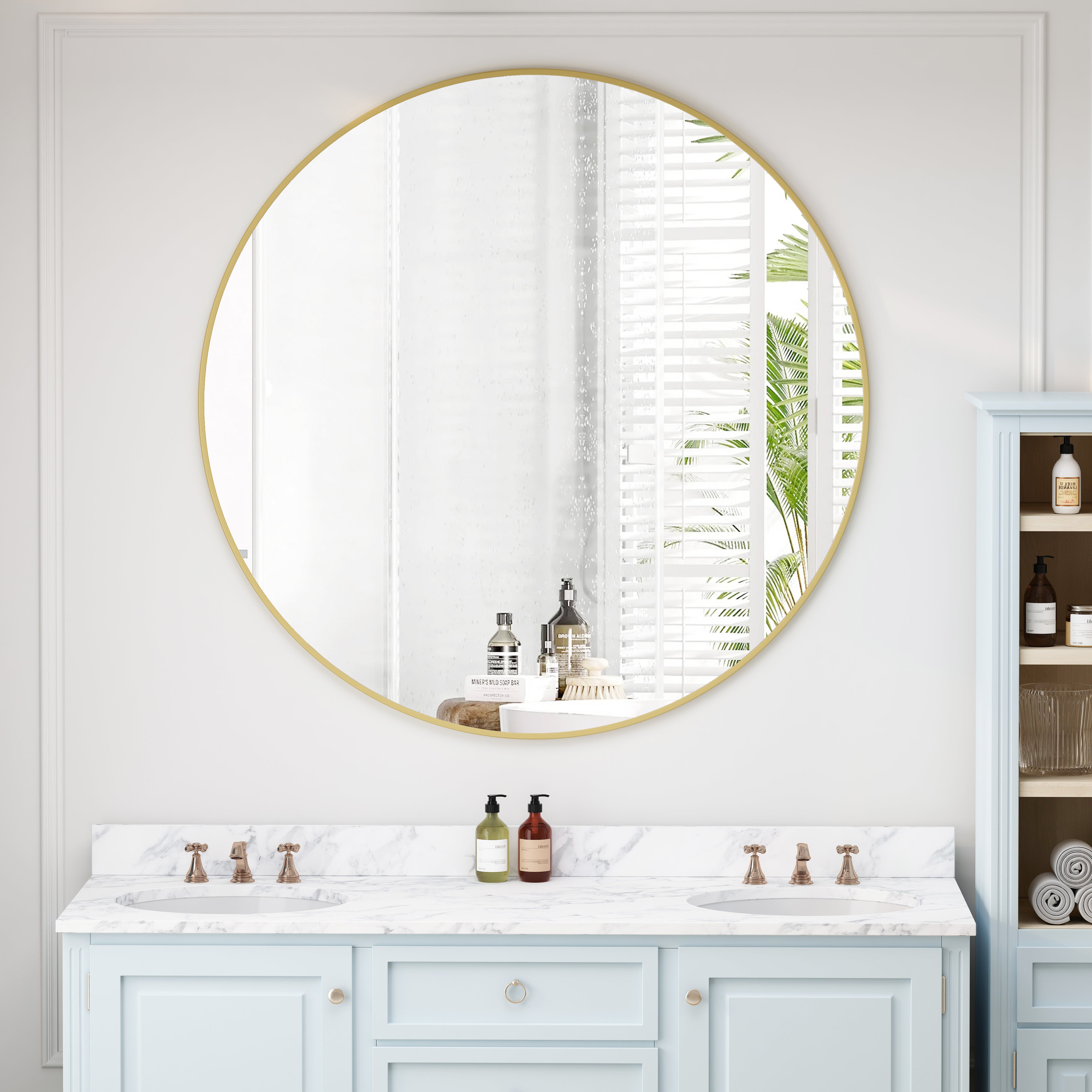 Aperture 42" Round Wall Mirror