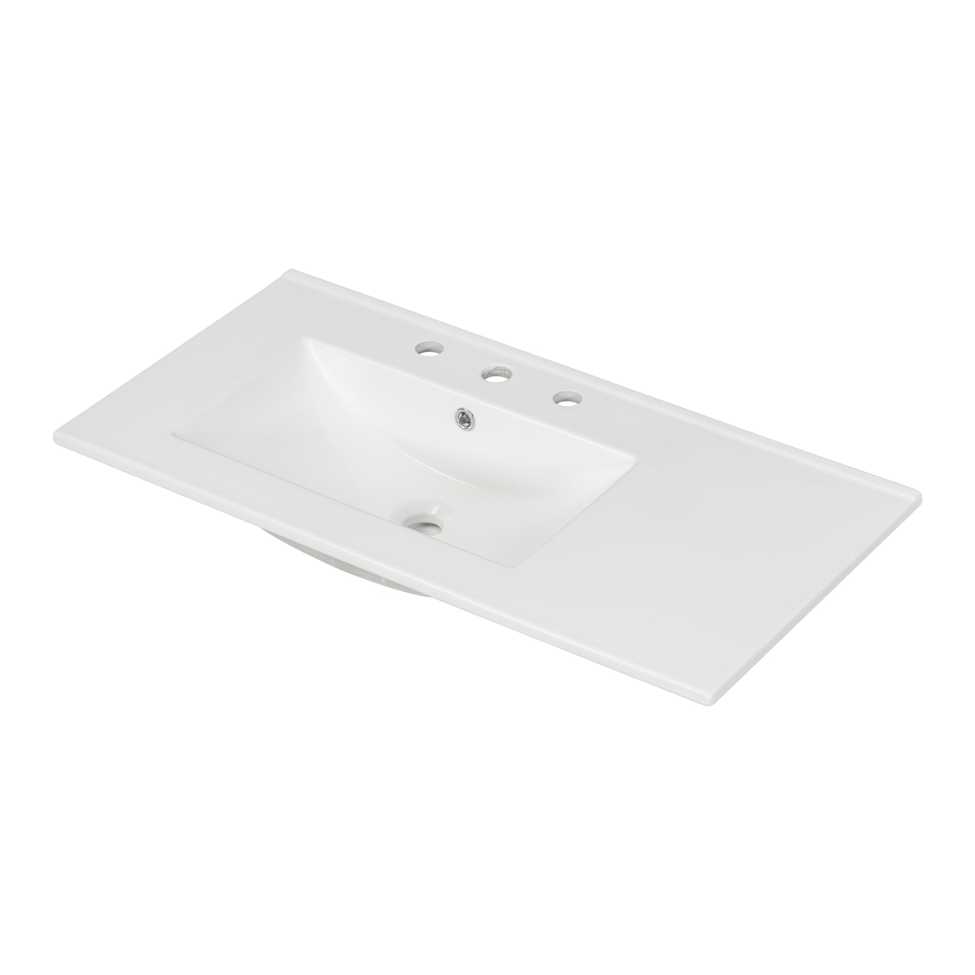 Saratoga 36" Freestanding Bathroom Vanity with Sink Top, 2 Doors and 5 Drawers