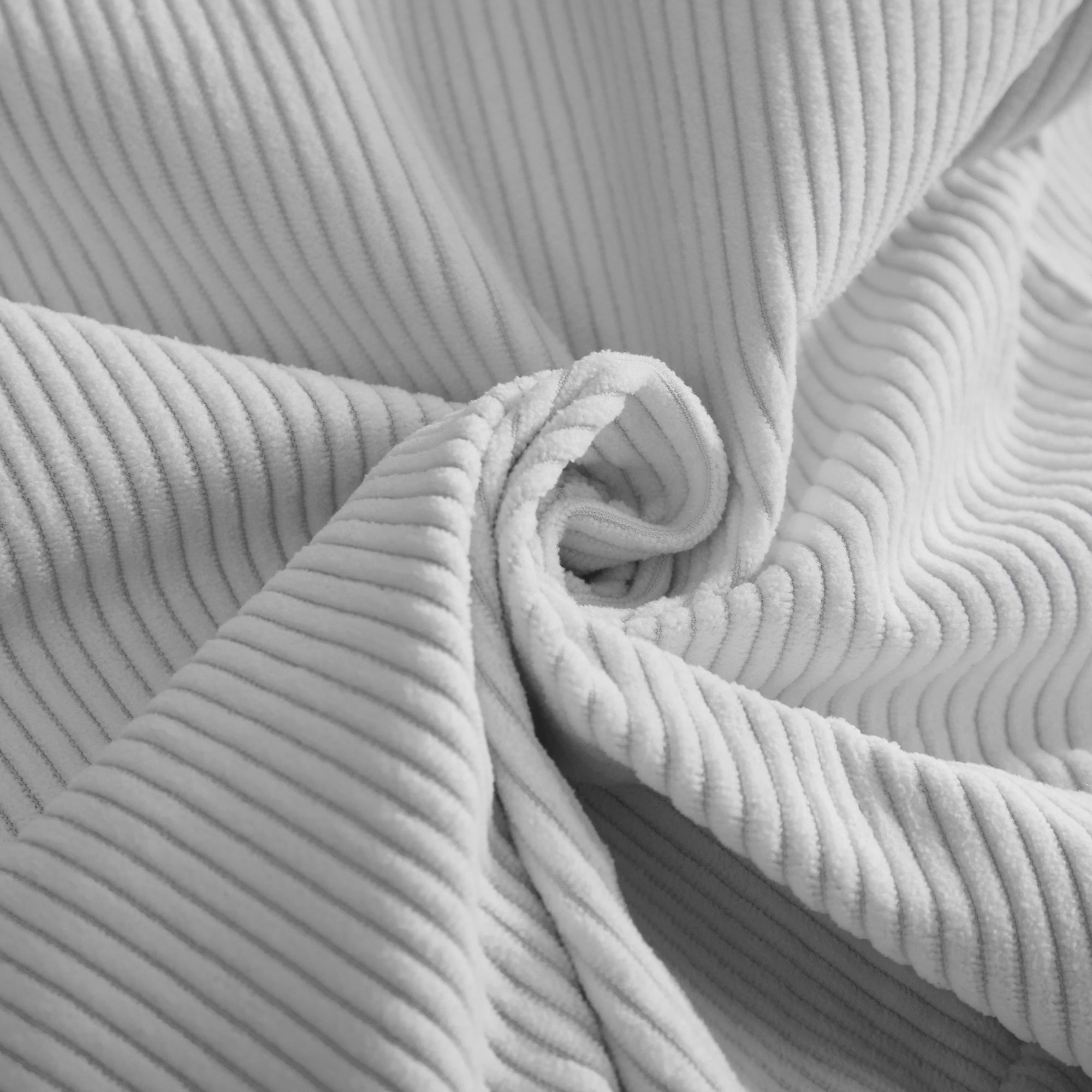 Abilene 118" Corduroy Convertible Modular L-Shaped Sectional Sofa with 6 Pillows