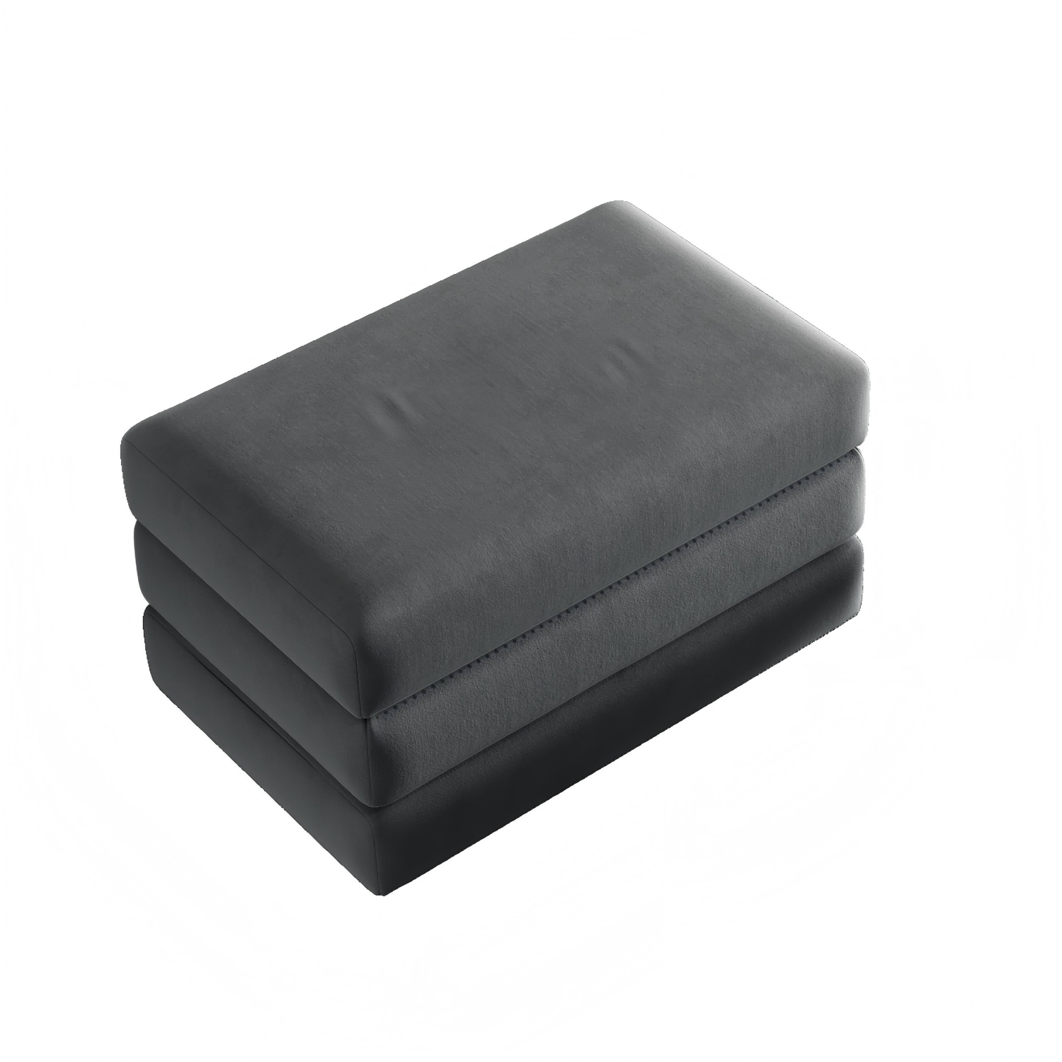 Allentown 98" Velvet Button Tufted 4-Seater Sleeper Sofa Bed with Movable Ottoman