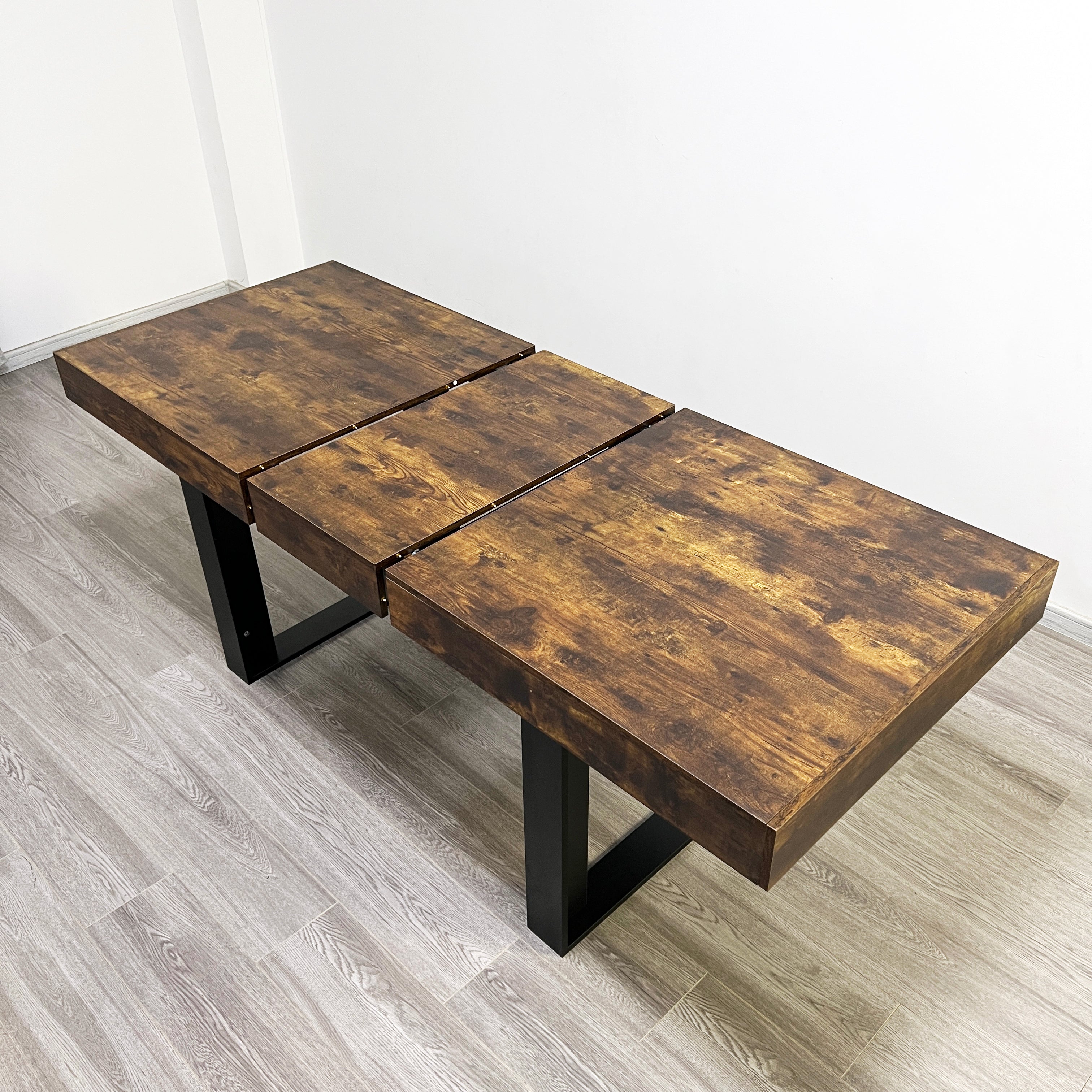 Nevada Wood Modern Extendable Dining Table