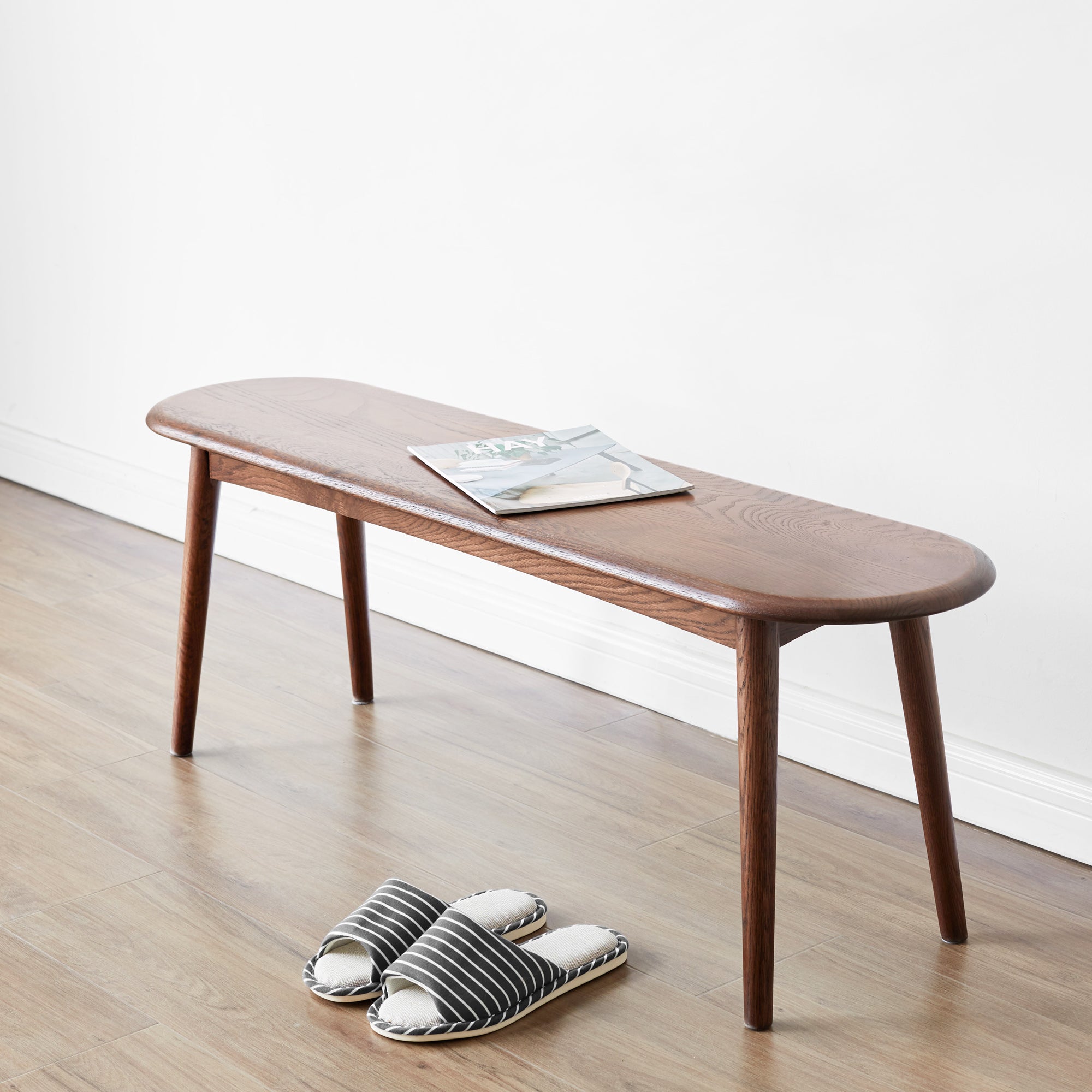 Inari Mid-Century Solid Wood Bench