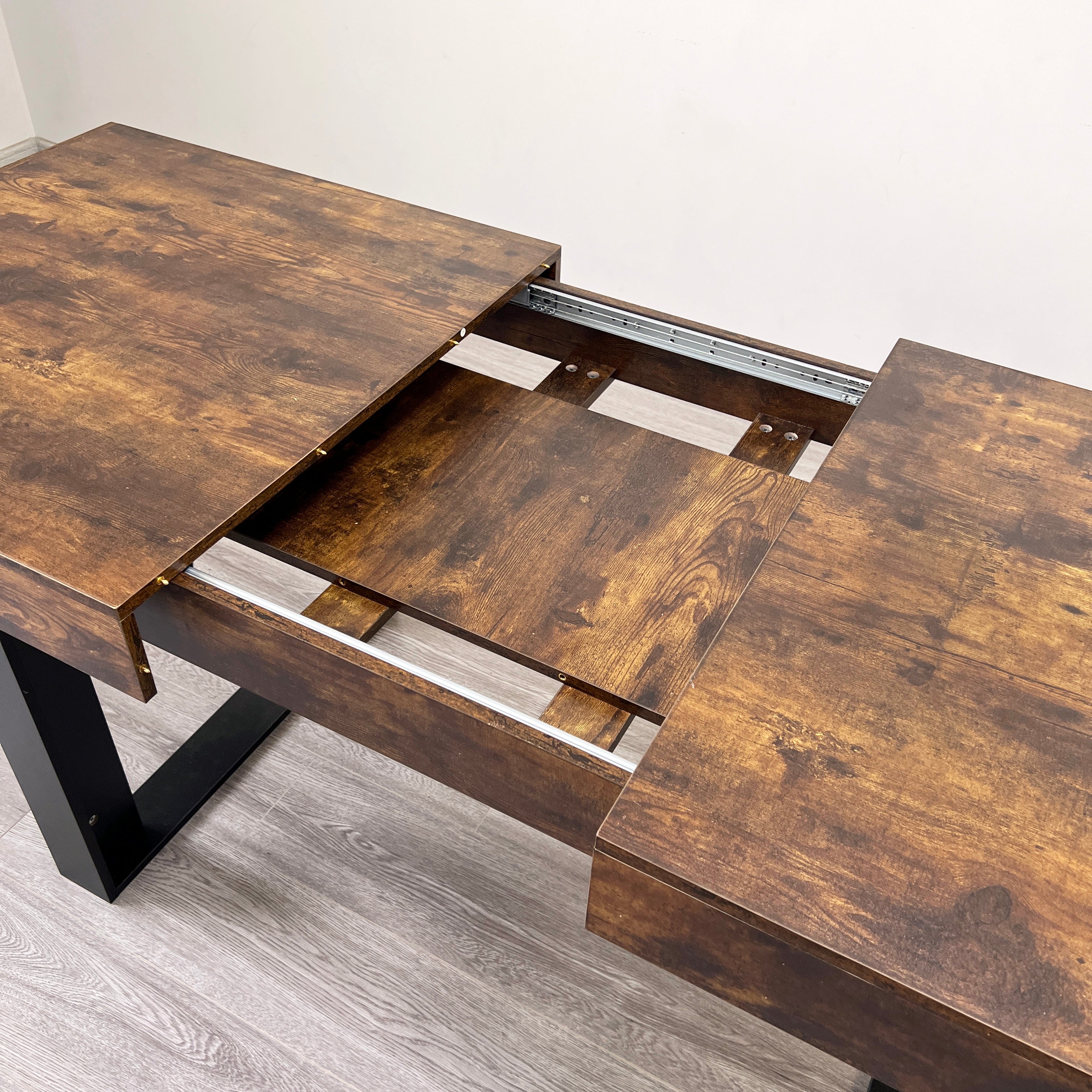 Nevada Wood Modern Extendable Dining Table