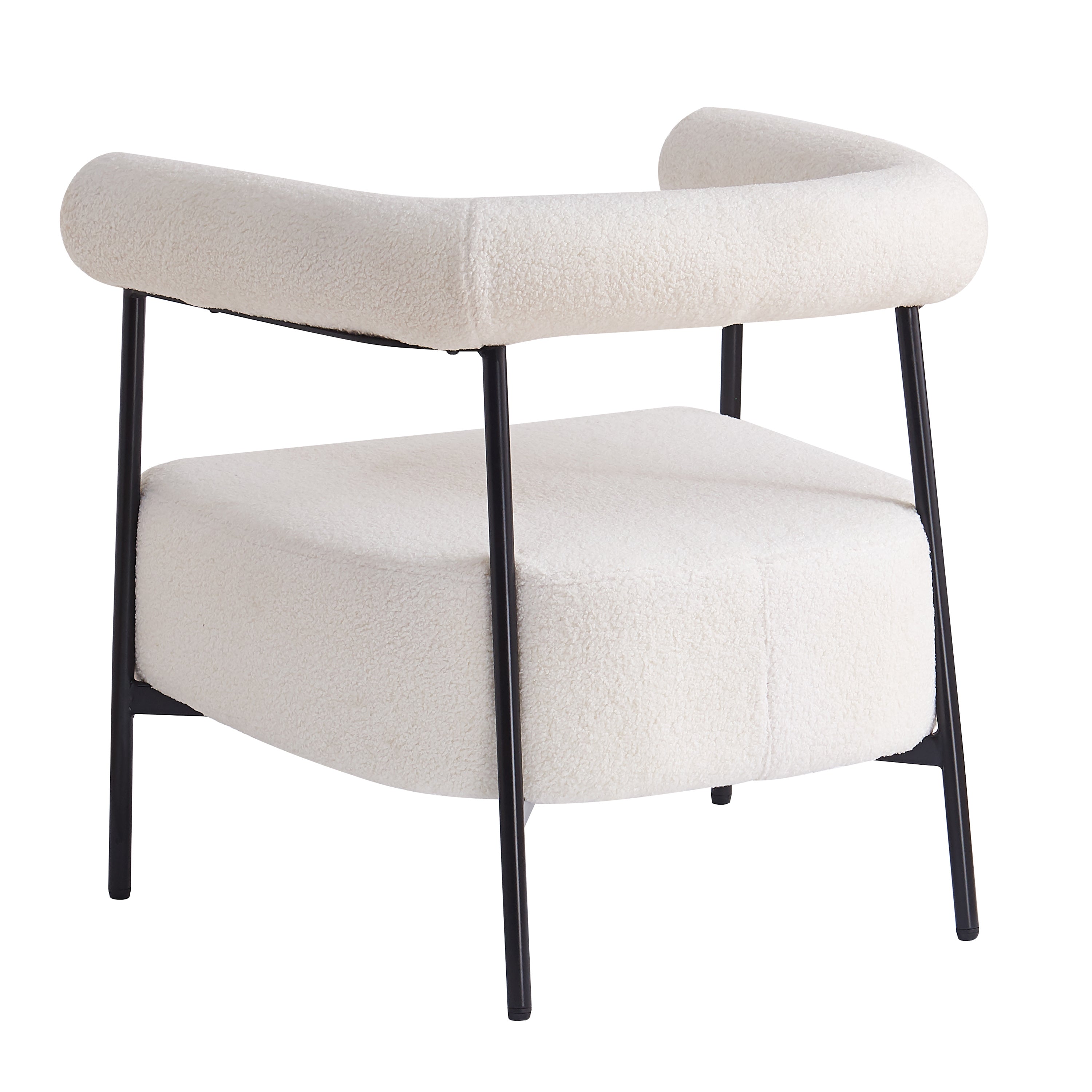 Kenai Boucle Fabric Upholstered Accent Chair