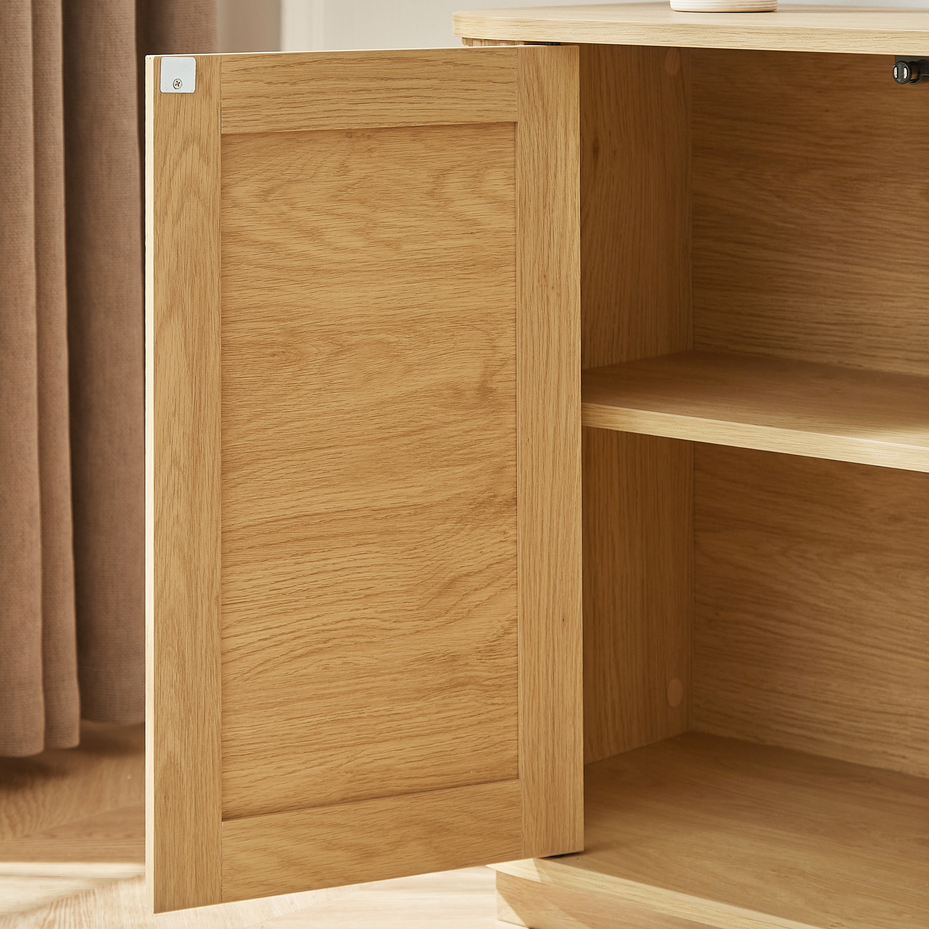 Corsica 64" Rattan Sideboard Storage Cabinet