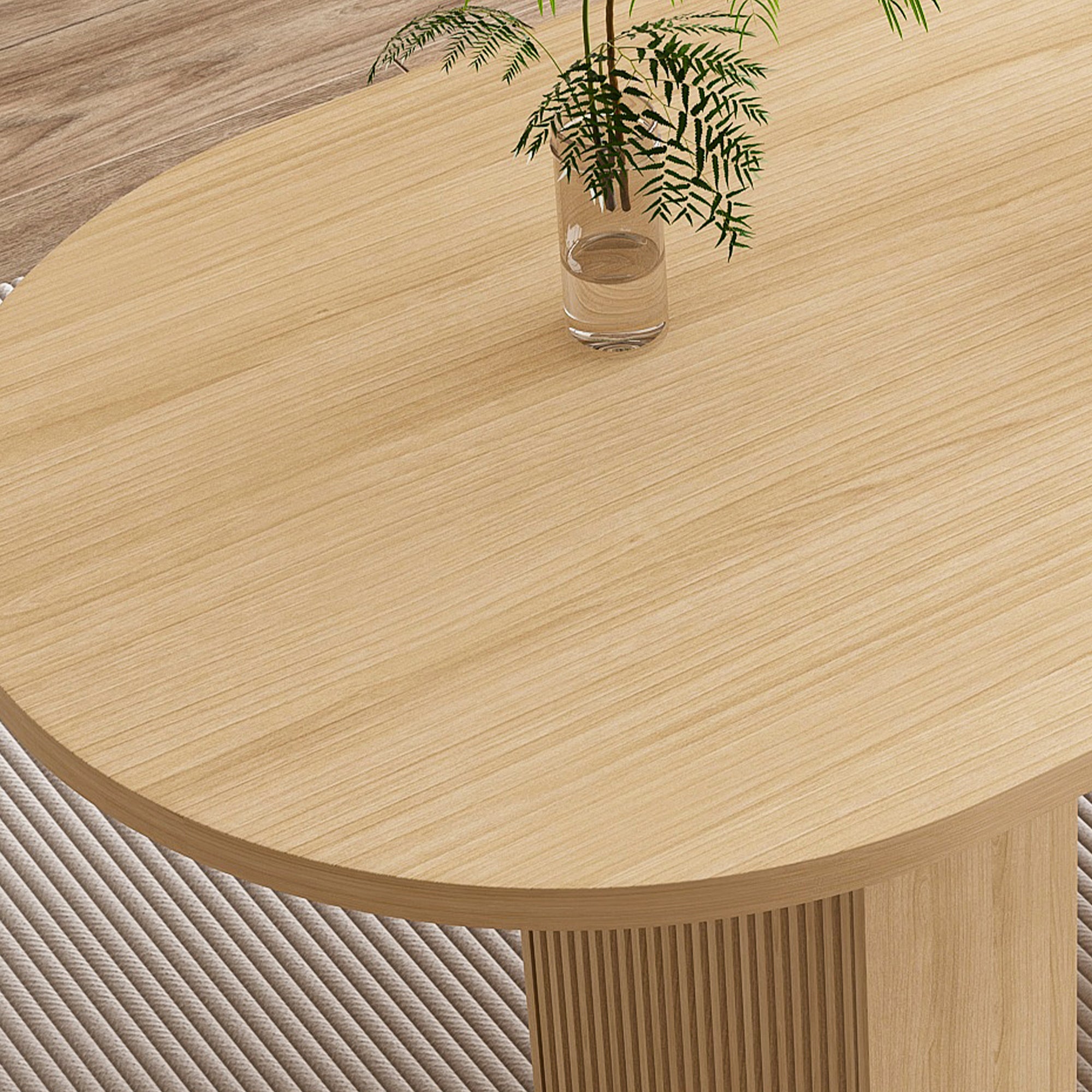 Tarn 63" Wood Oval Dining Table