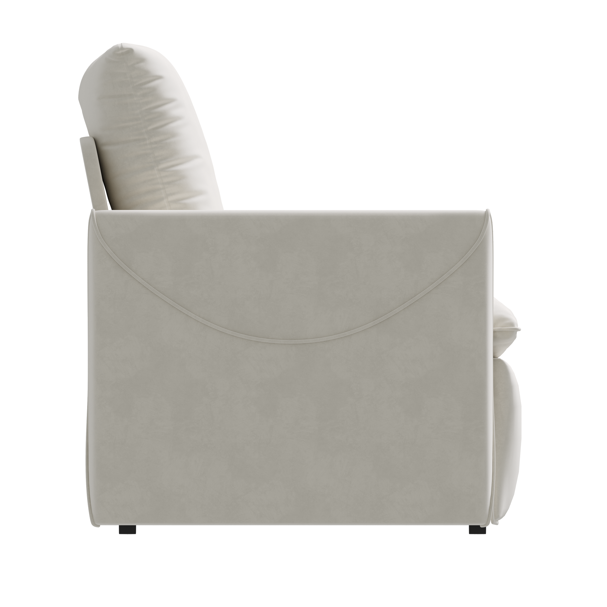 Tempe 71" Velvet Loveseat Sleeper Sofa Bed with Zippered Pillow Pads