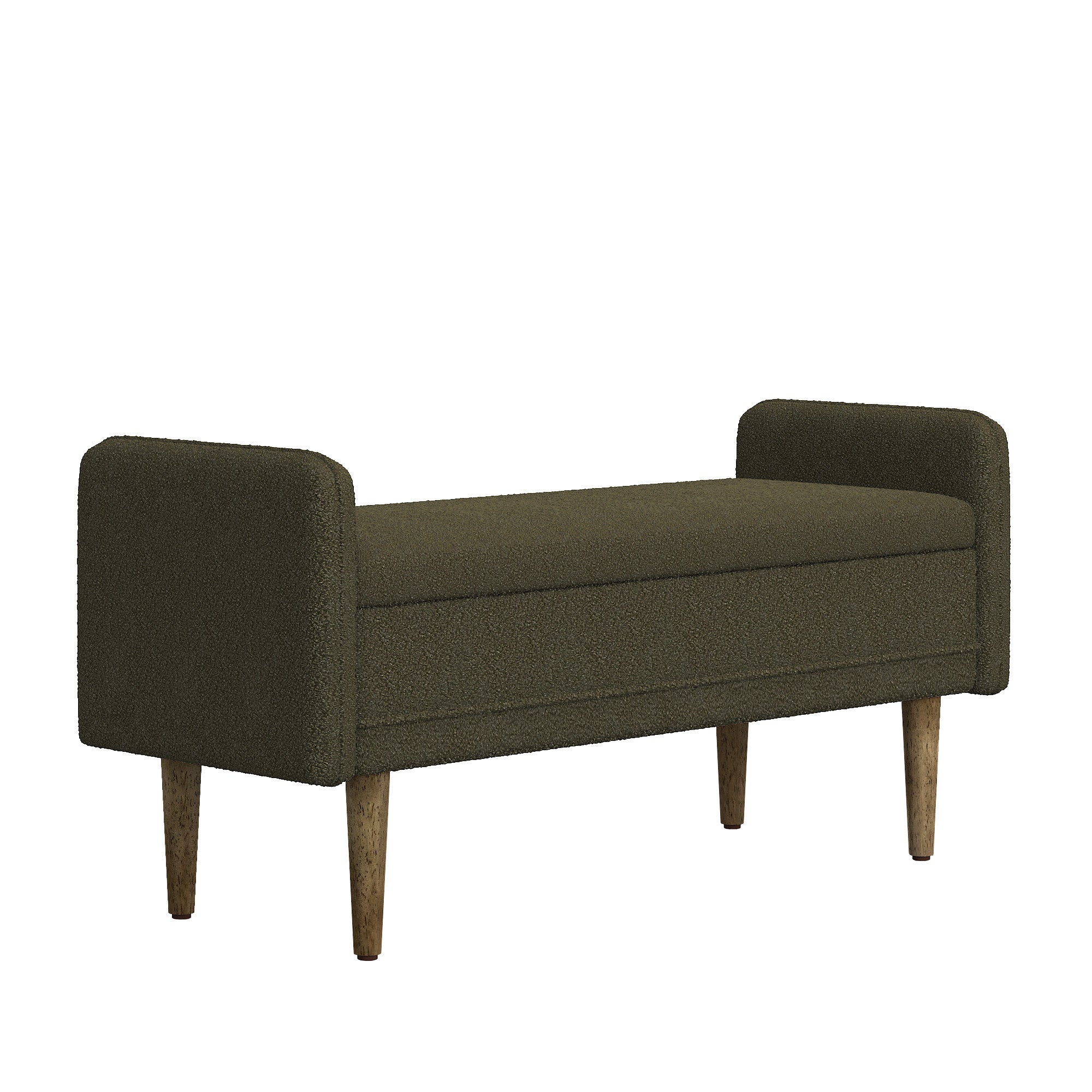 Napa Teddy Fabric Ottoman Storage Bench