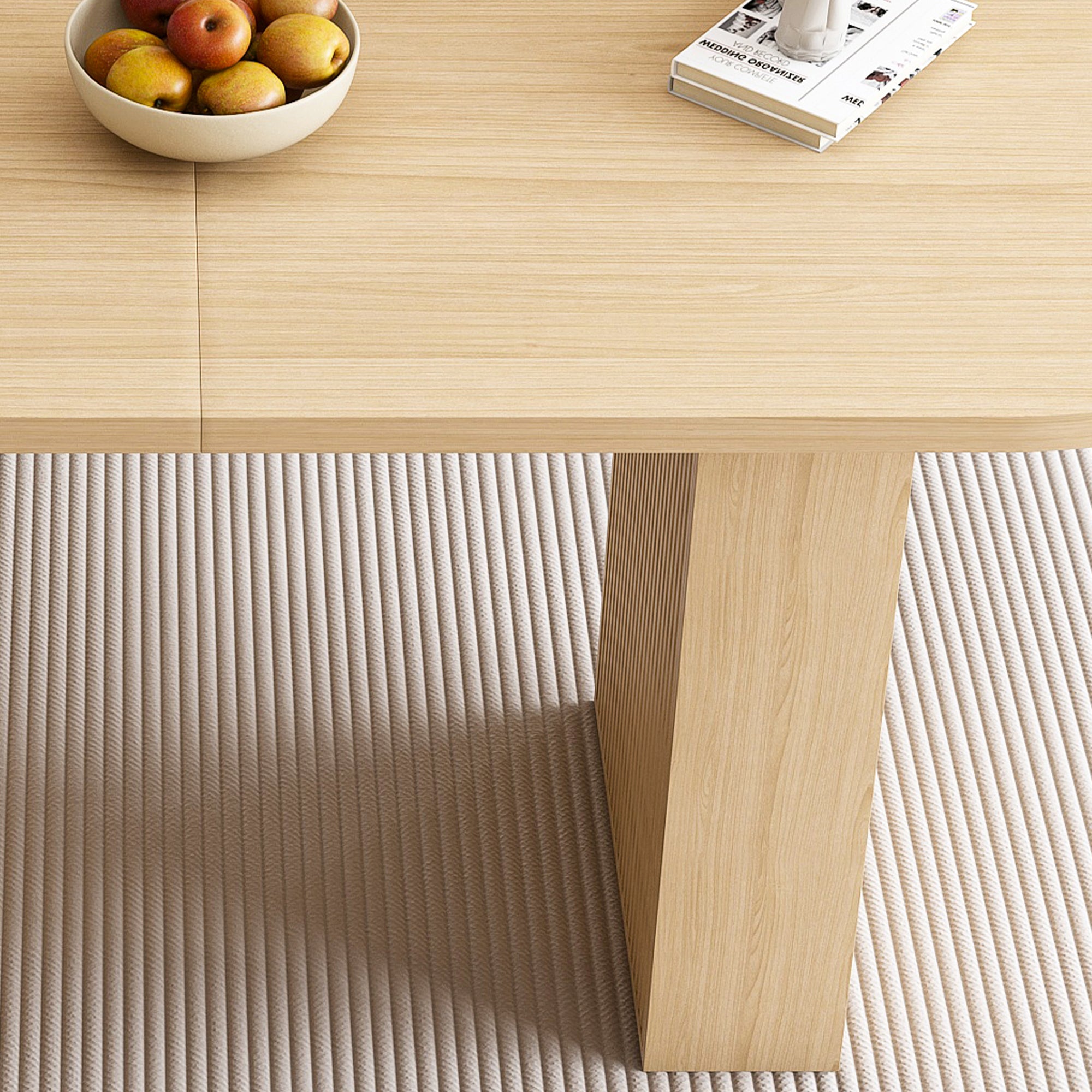 Tarn 63" Wood Oval Dining Table