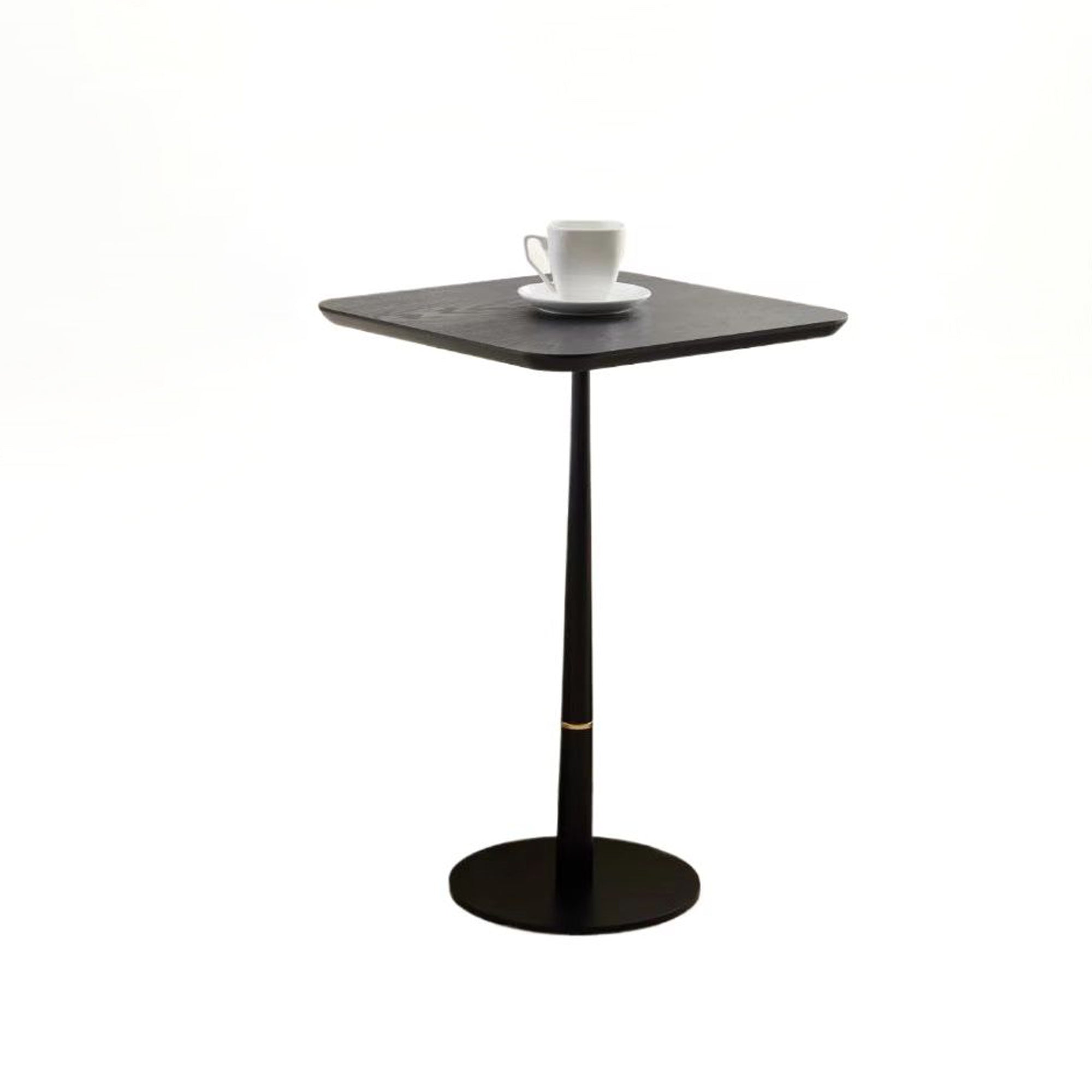Crete Square Side Table with Metal Leg