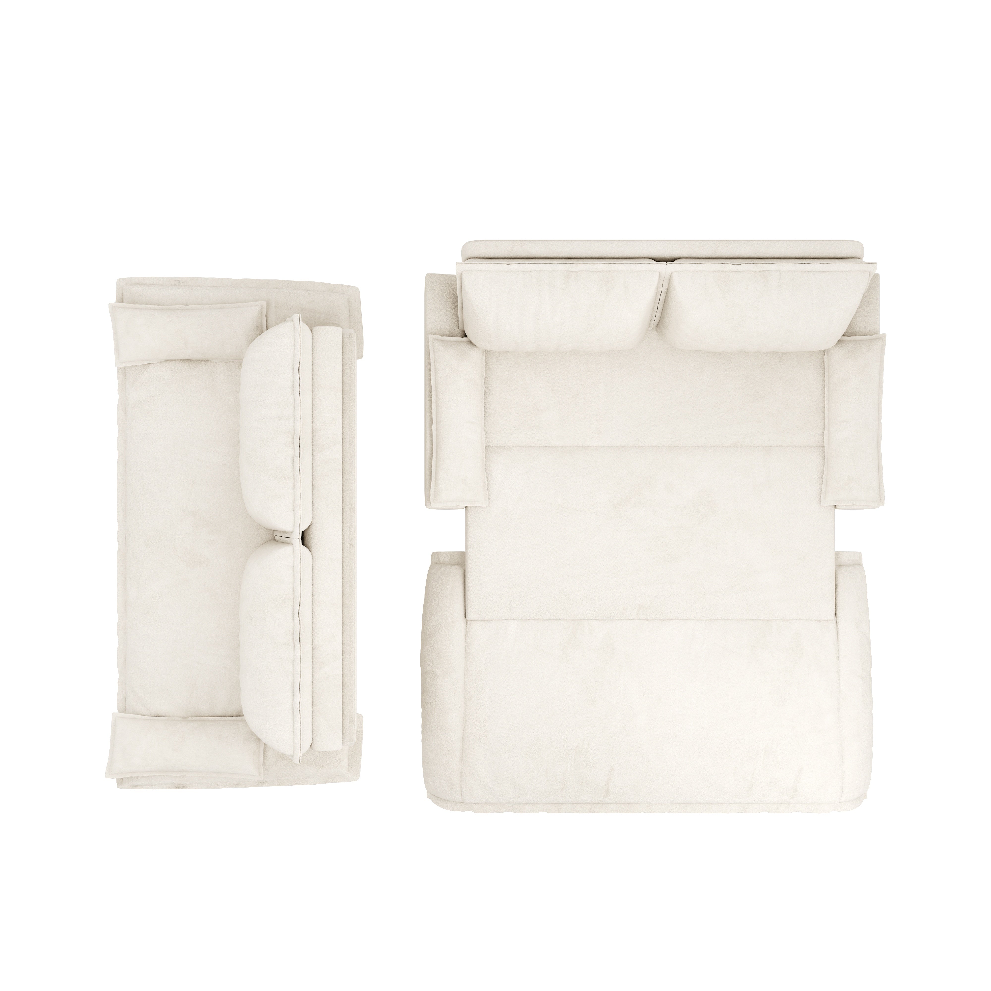 Alameda 73" Modern Velvet Queen Pull-Out Sleeper Sofa Bed with Wide Armrests