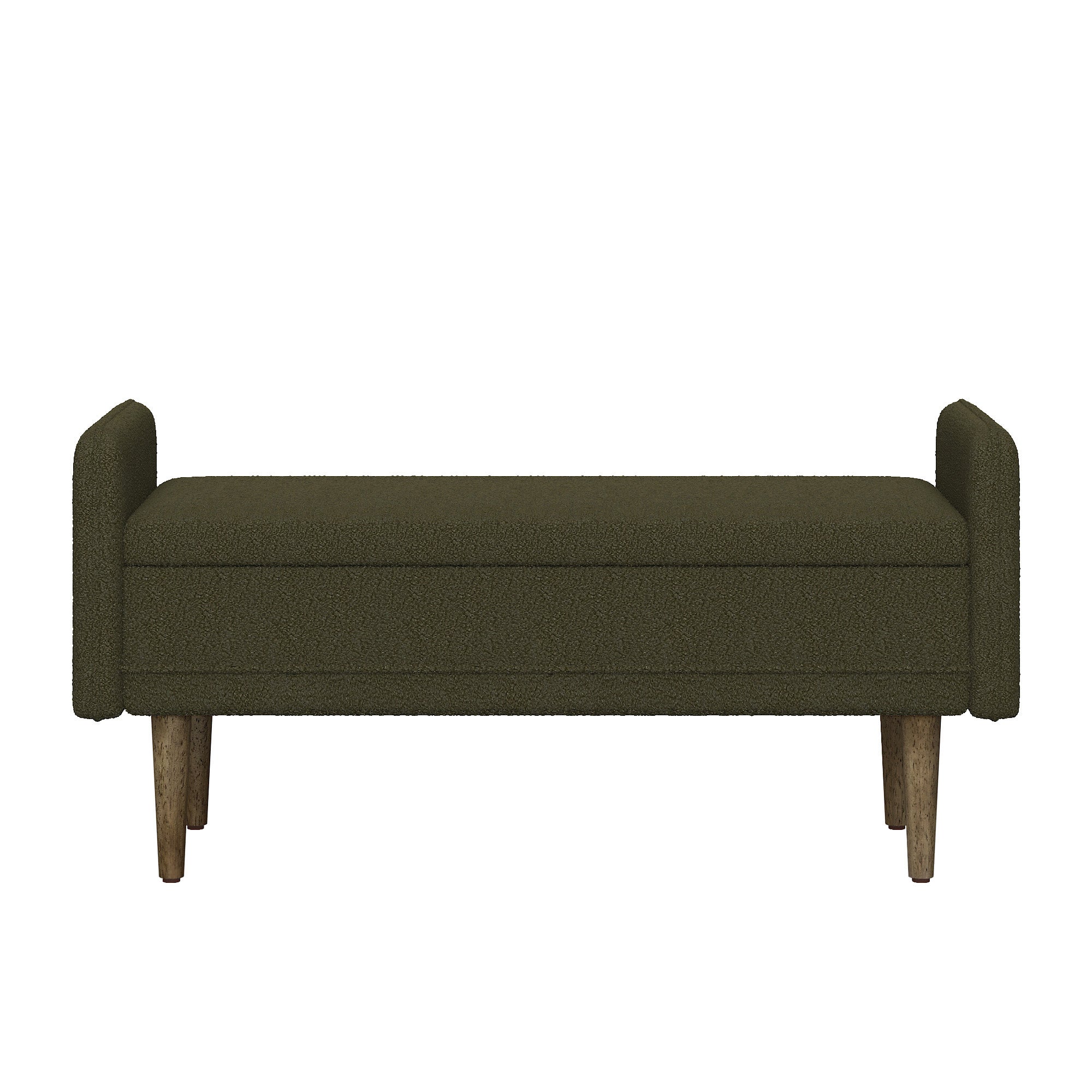 Napa Teddy Fabric Ottoman Storage Bench