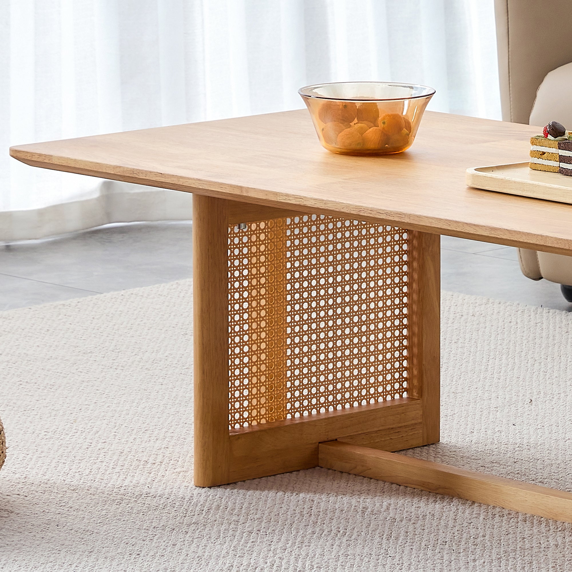 Sorrento Rattan Rectangular Coffee Table