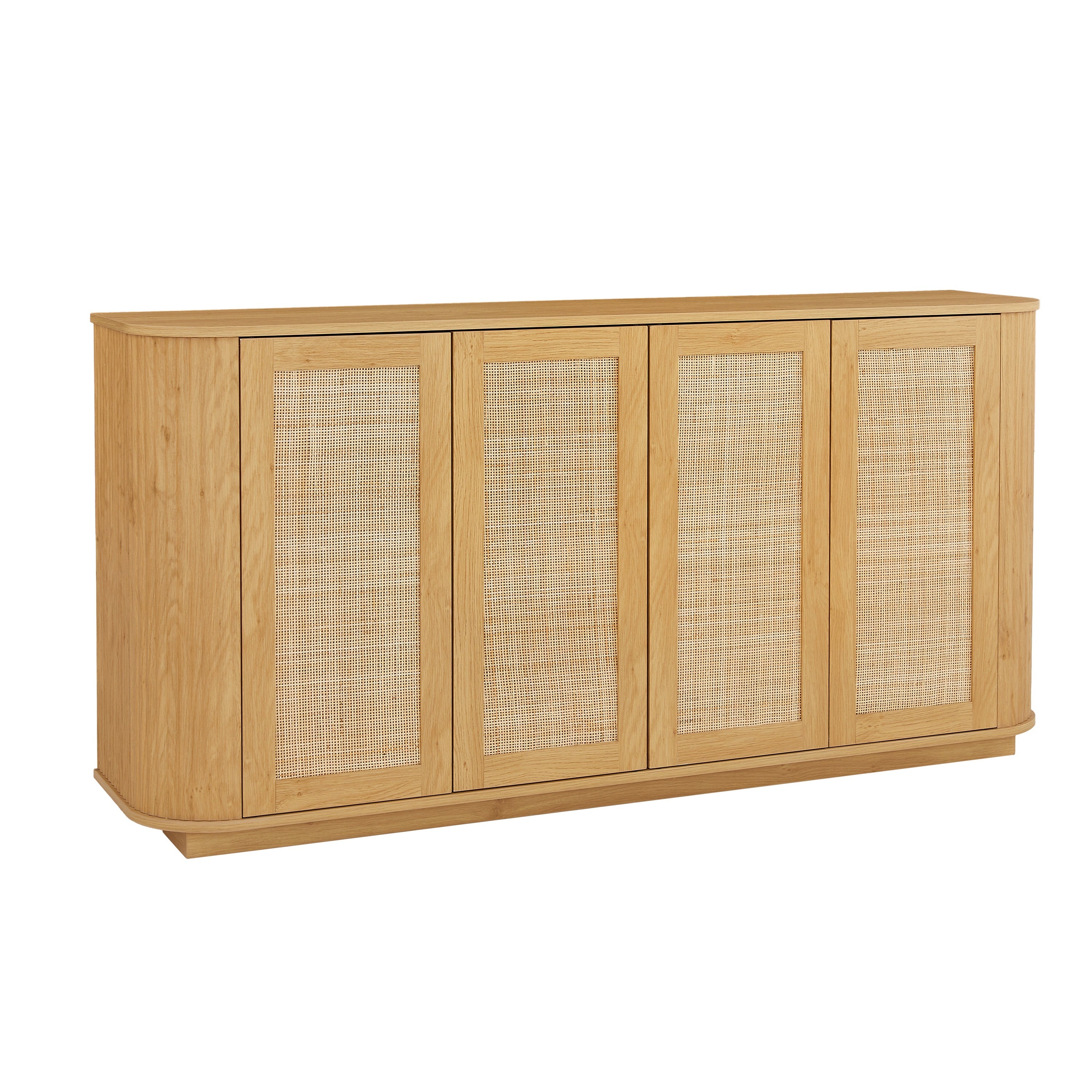 Corsica 64" Rattan Sideboard Storage Cabinet