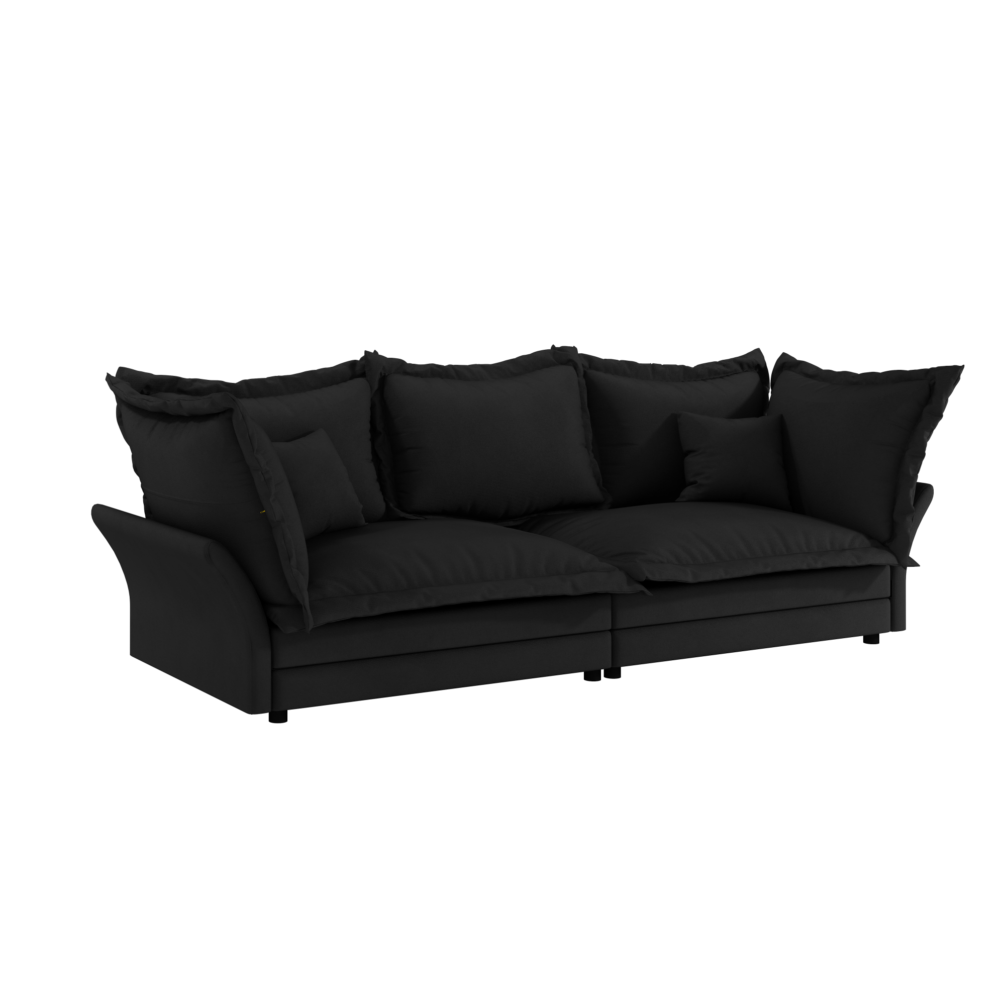 Elina 90.55" Modern Deep Seat Cloud Sofa Couch with Oversized Pillows