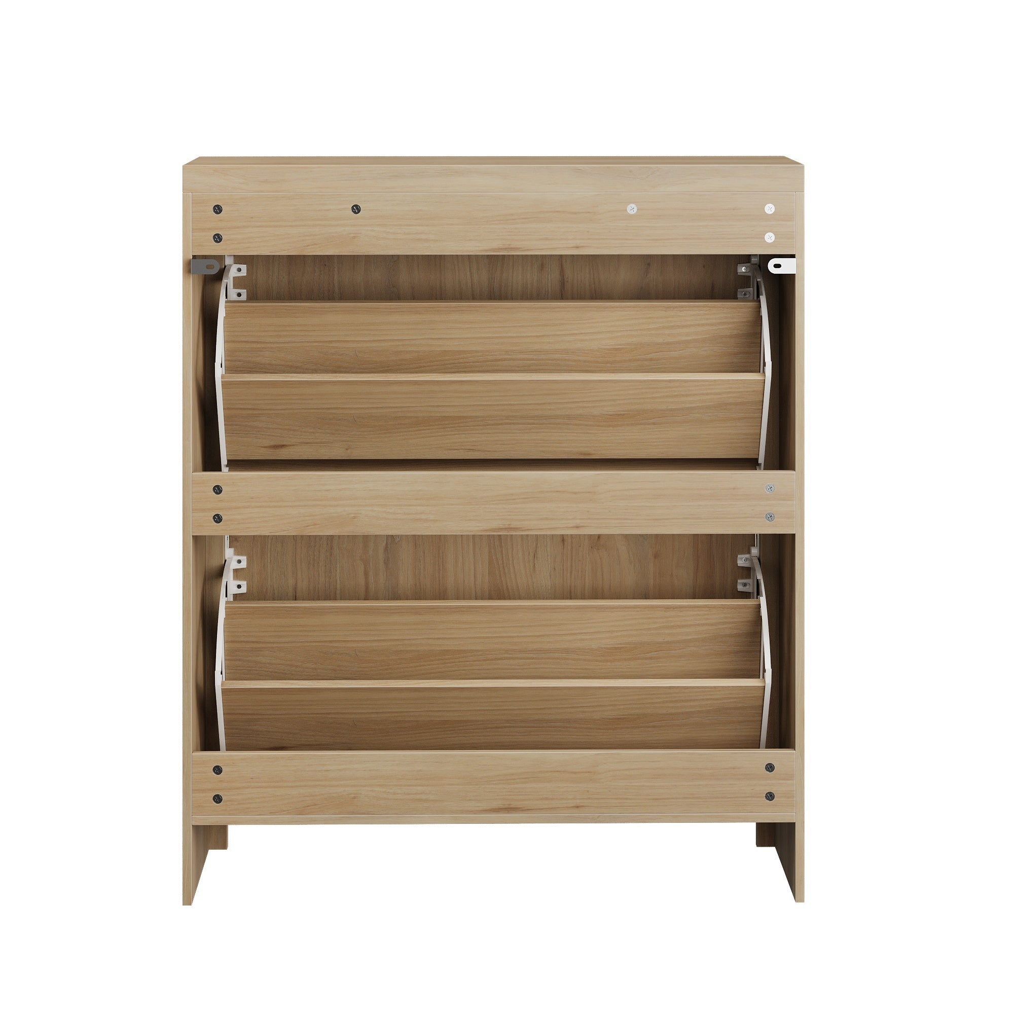 Mews 31.5" Slim Fluted Flip-Down Shoe Storage Cabinet
