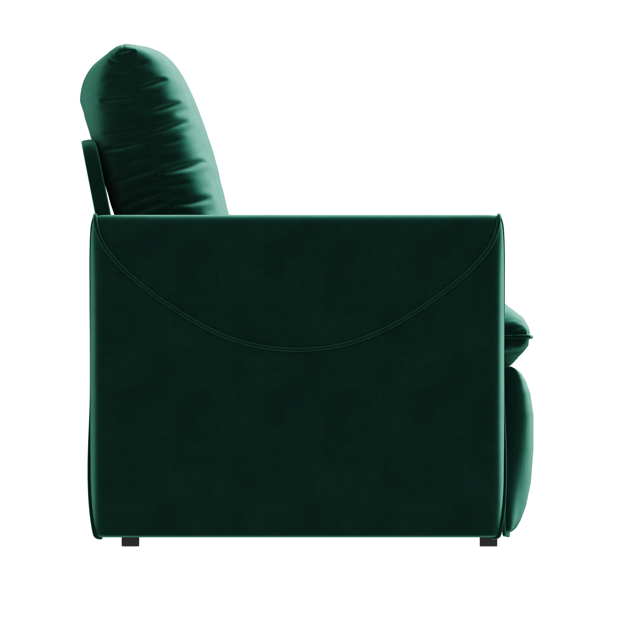 Tempe 71" Velvet Loveseat Sleeper Sofa Bed with Zippered Pillow Pads