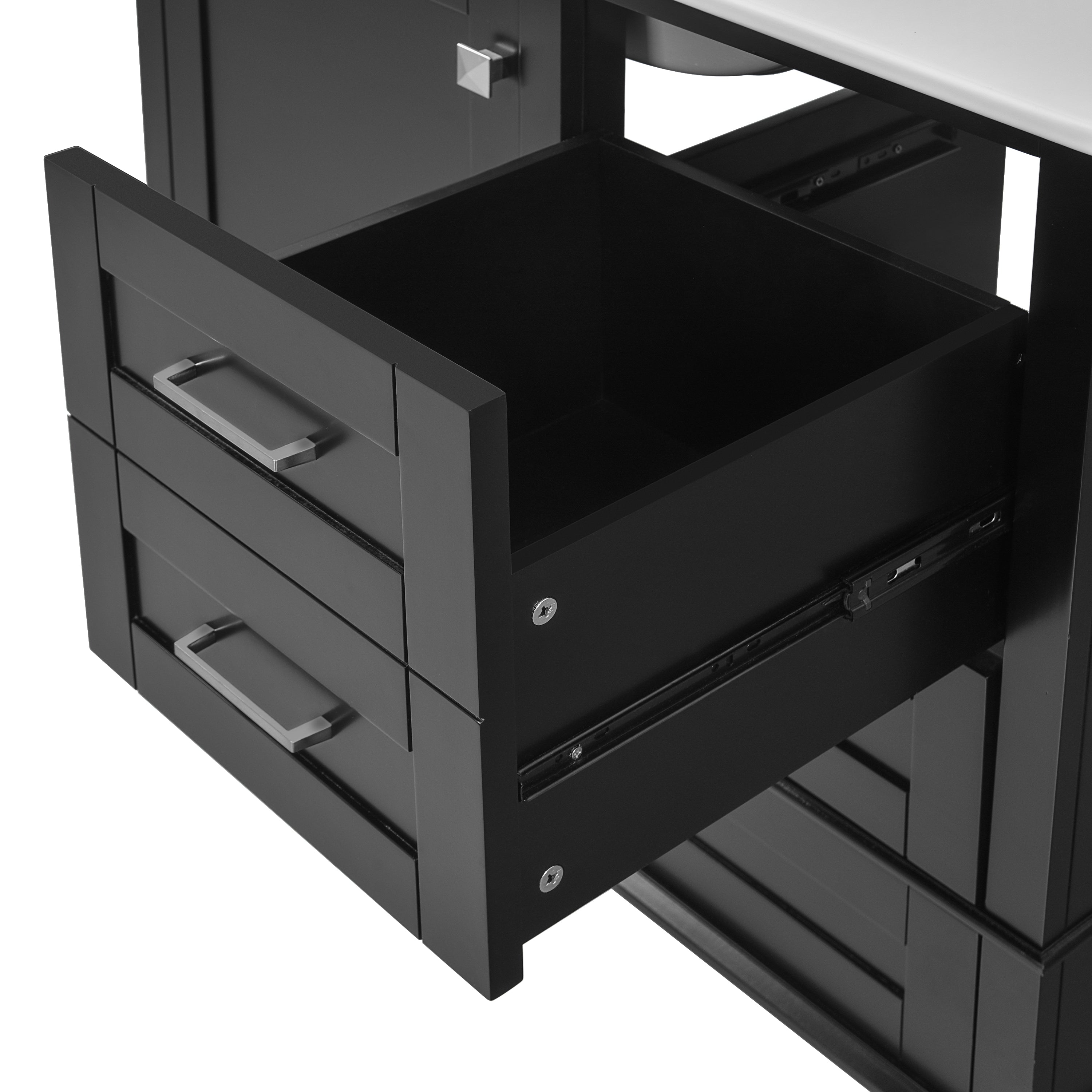 Solvang 36" Bathroom Vanity with Ceramic Sink and Storage Cabinet