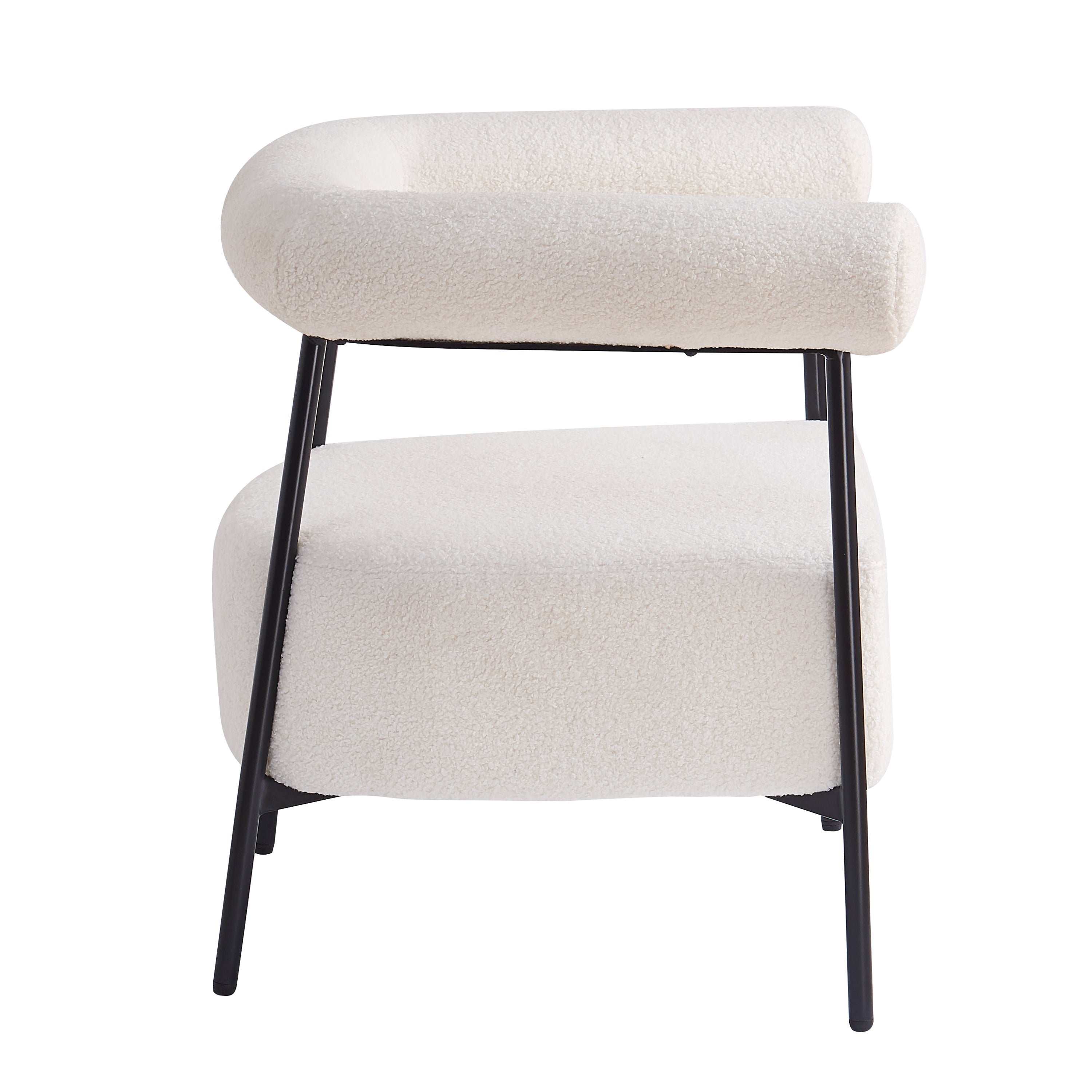 Kenai Boucle Fabric Upholstered Accent Chair